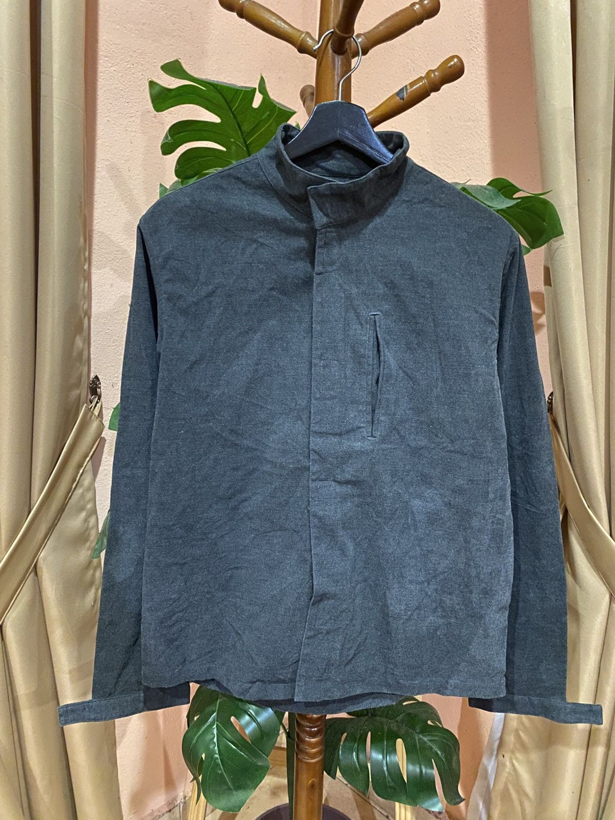 Tornado Mart Tornado Mart Minimalist Black High-Neck Jacket - Modern Size US M / EU 48-50 / 2 - 1 Thumbnail