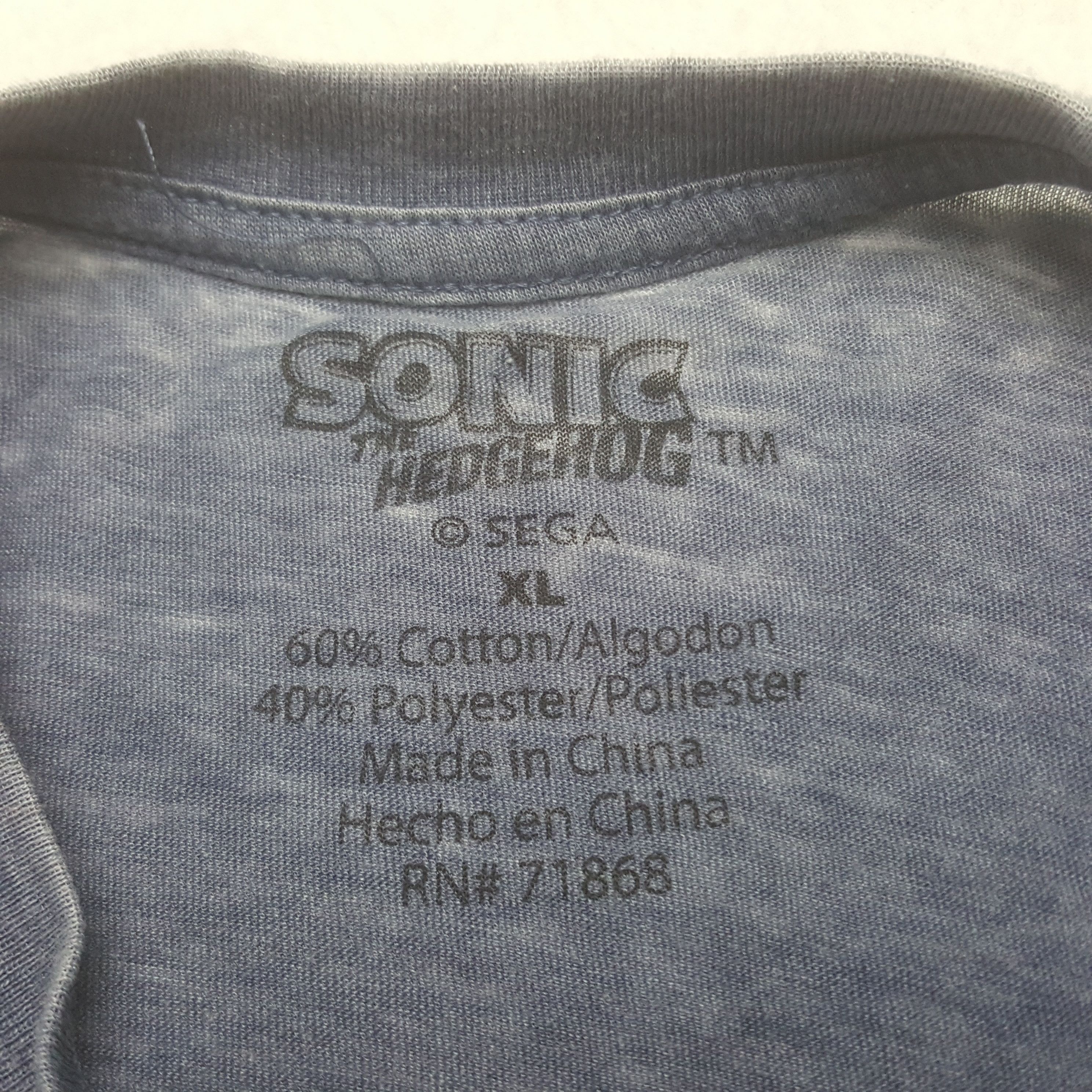 Vintage Vintage Sega Genesis Sonic Tshirt Size US L / EU 52-54 / 3 - 5 Thumbnail