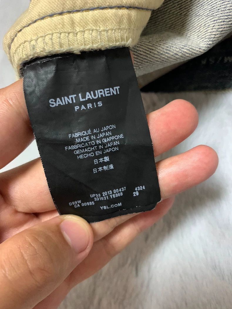 Saint Laurent Paris saint Laurent blue distressed denim pants Size US 29 - 3 Thumbnail