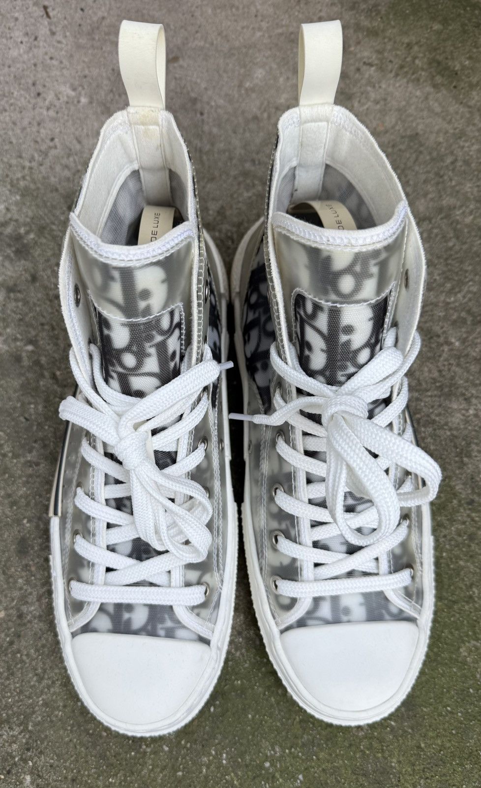 Dior Christian Dior B23 HIGH-TOP White/Black Dior Oblique Canvas Size US 8.5 / EU 41-42 - 2 Thumbnail
