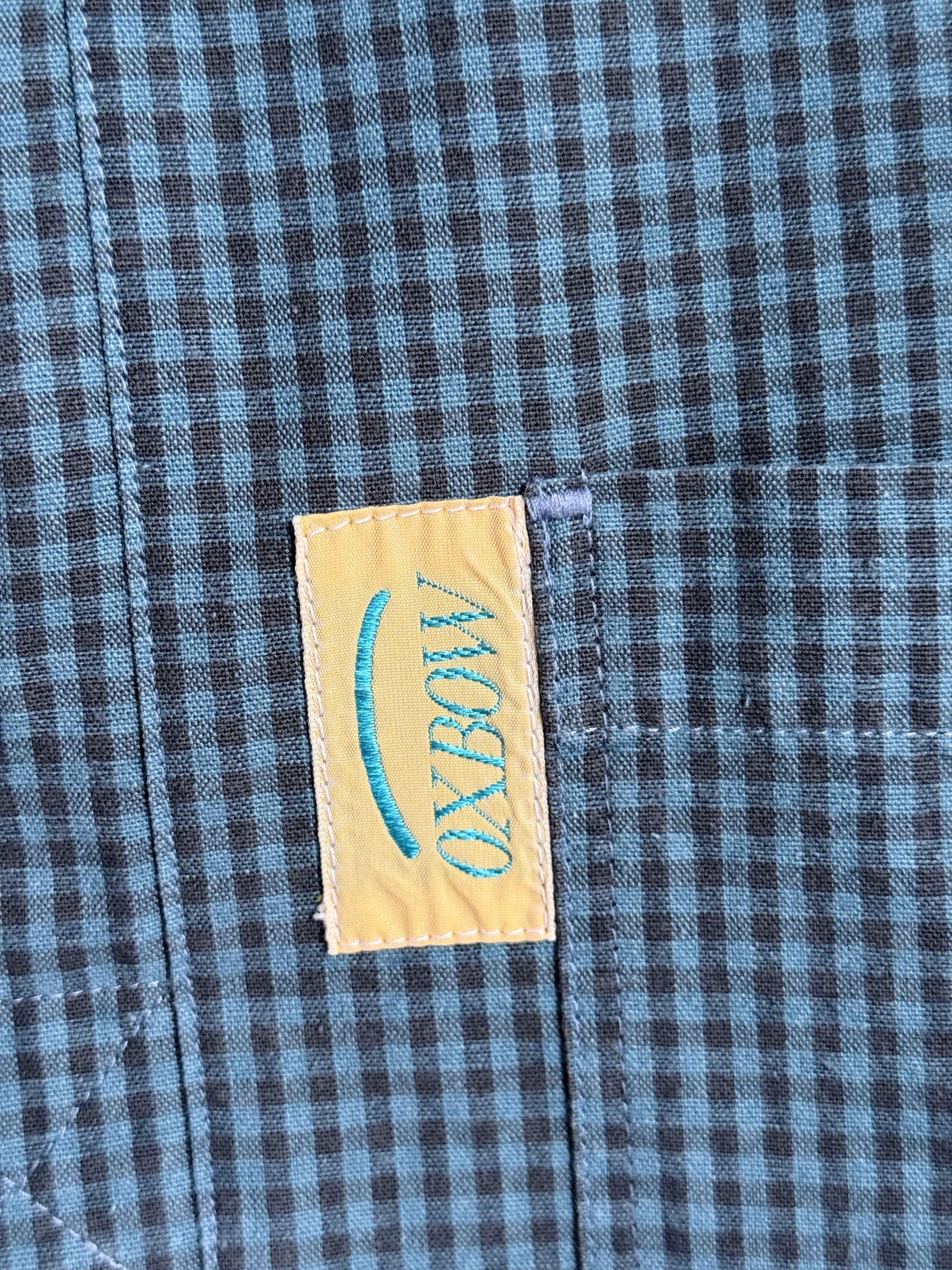 Oxbow Vintage 80s OXBOW linen checked short sleeve shirt Size US M / EU 48-50 / 2 - 4 Thumbnail