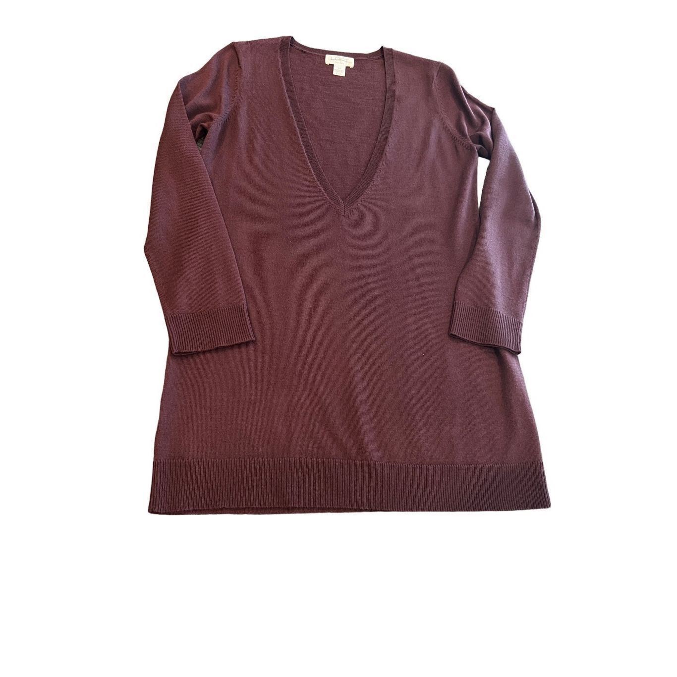 Ann Taylor Ann Taylor Petite V Neck Knit Sweater size PM Size M / US 6-8 / IT 42-44 - 4 Thumbnail