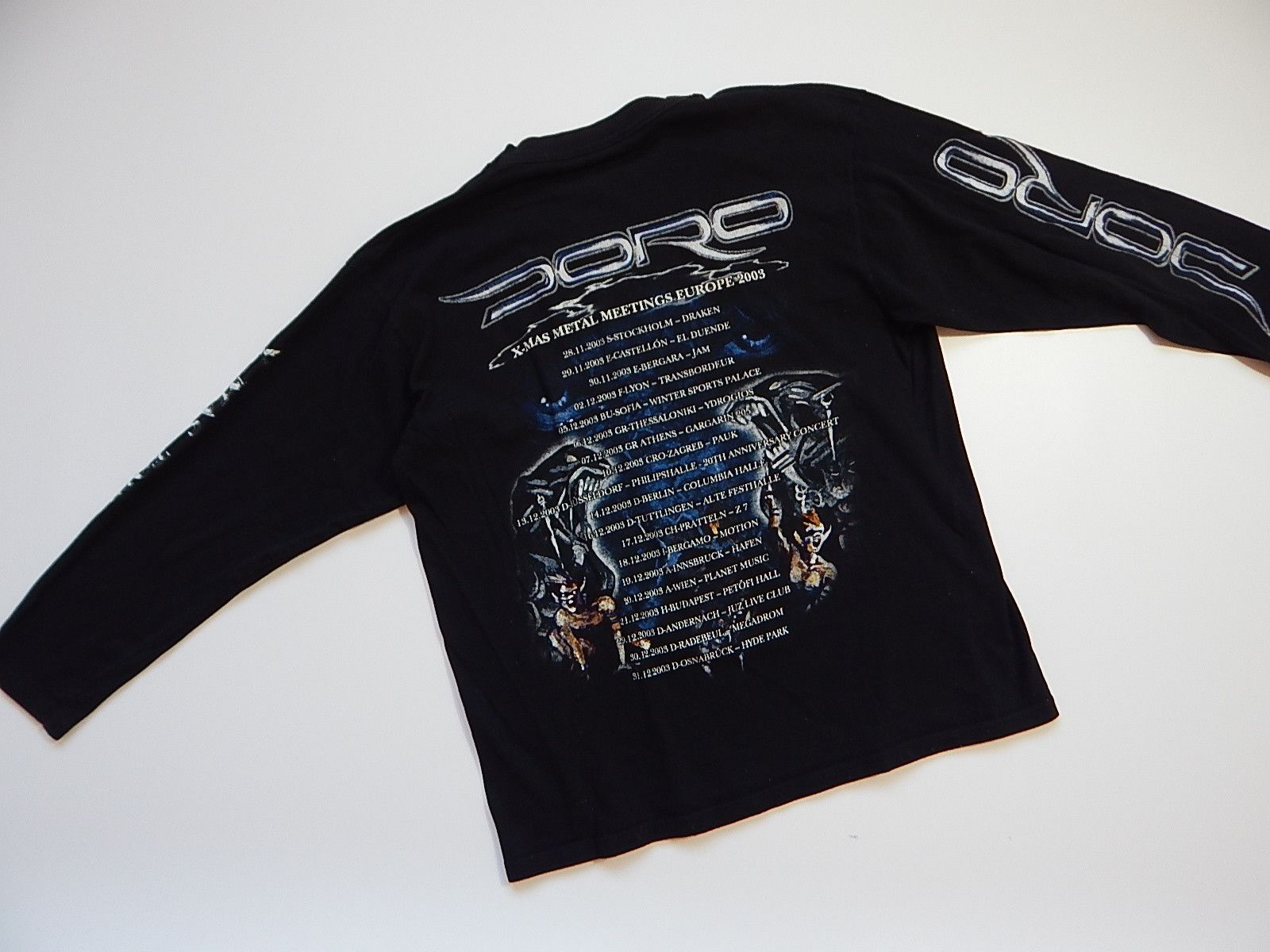 Band Tees × Vintage vintage 00s y2k doro heavy metal rock band tour tee Size US L / EU 52-54 / 3 - 6 Thumbnail
