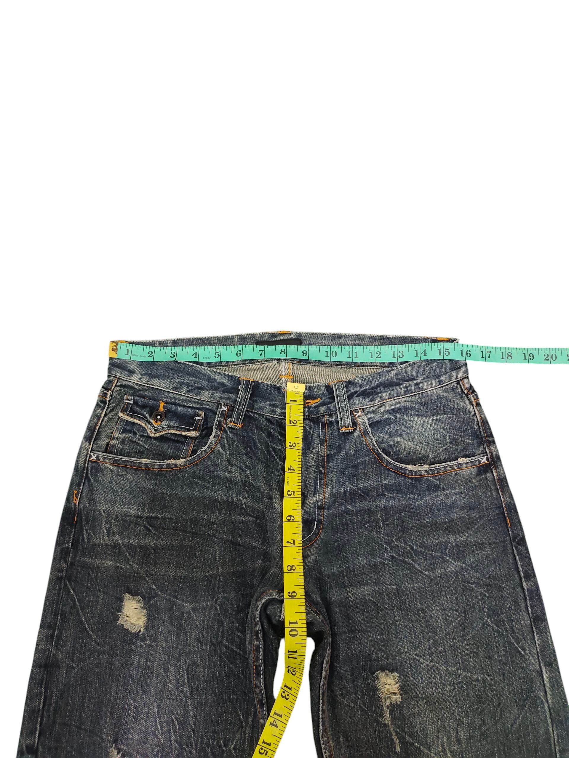 Hysteric Glamour × Undercover Japanese Brand Root Three Clawmark Distress Faded Jeans Size US 32 / EU 48 - 15 Thumbnail