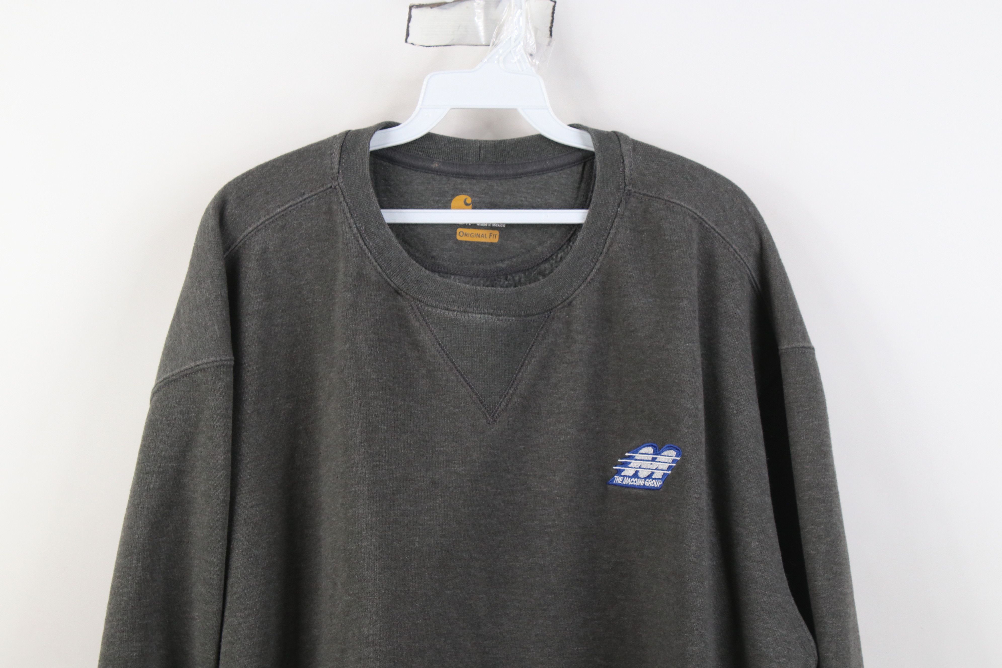 Carhartt Y2K Carhartt Heavyweight Crewneck Sweatshirt Heather Gray Size US XXL / EU 58 / 5 - 2 Thumbnail