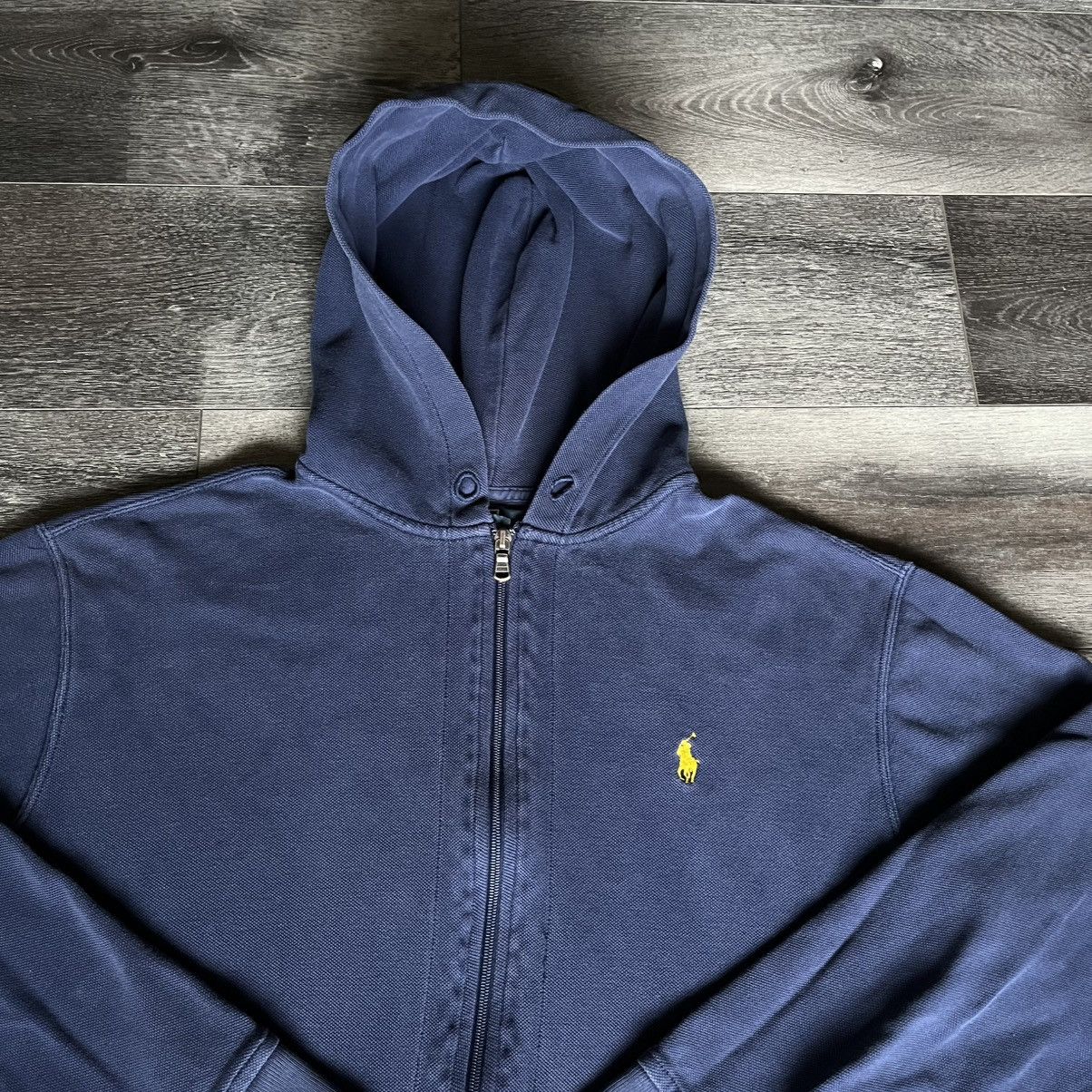 Polo Ralph Lauren Vintage 90s Polo Ralph Lauren Basic Logo Rugged Zip Hoodie Size US L / EU 52-54 / 3 - 2 Thumbnail