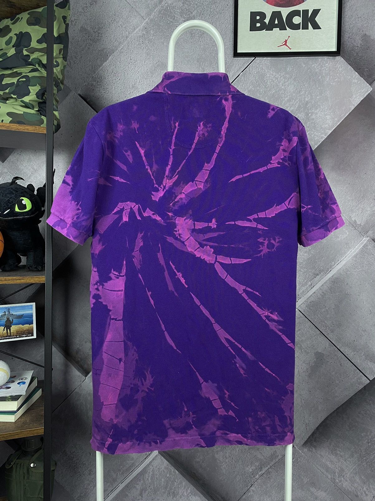 Lacoste Lacoste Big Logo Crocodile Tie Dye Mens Polo Shirt Size US S / EU 44-46 / 1 - 6 Thumbnail