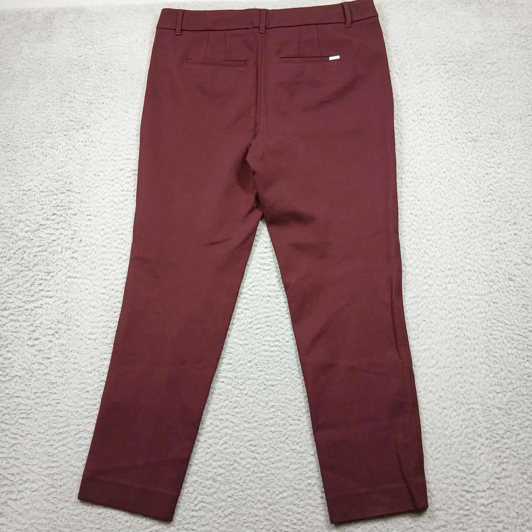 White House Black Market White House Black Market Pants Womens 8R Burgundy Stretch Slim Ankle Size 30" / US 8 / IT 44 - 3 Thumbnail