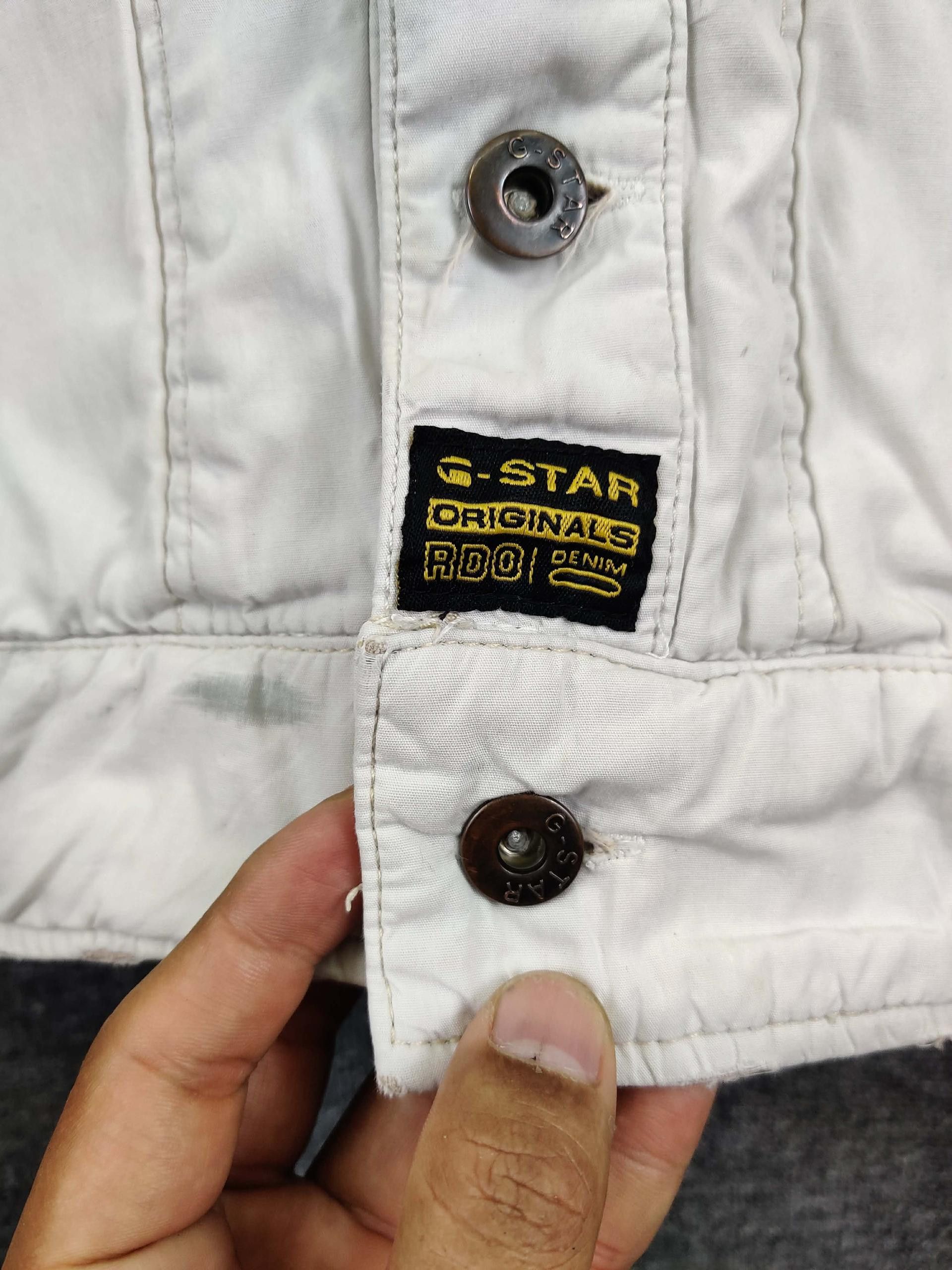 G-Star Vintage G-Star Raw White Denim Jacket Size US L / EU 52-54 / 3 - 8 Thumbnail