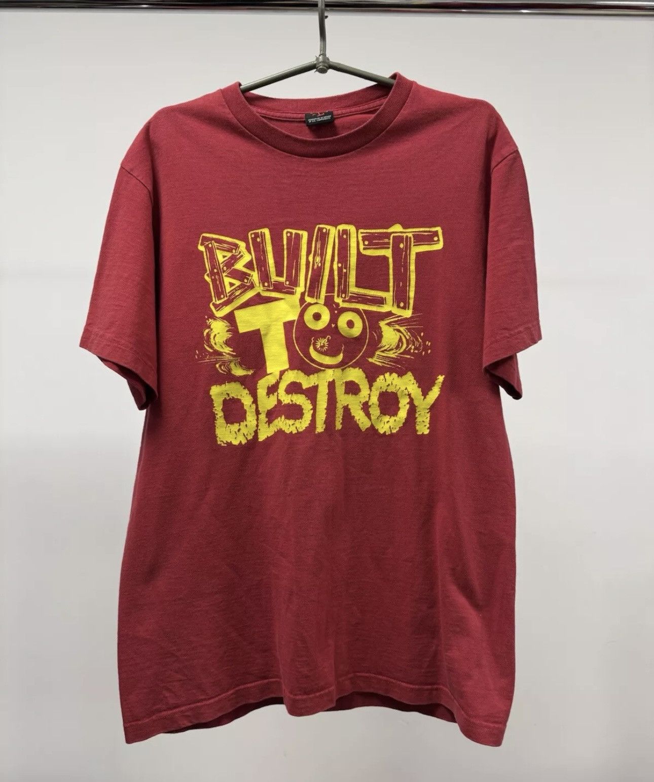 Stussy × Vintage Vintage T Shirt Stussy Eric Elms Built Destroy Size US L / EU 52-54 / 3 - 1 Thumbnail