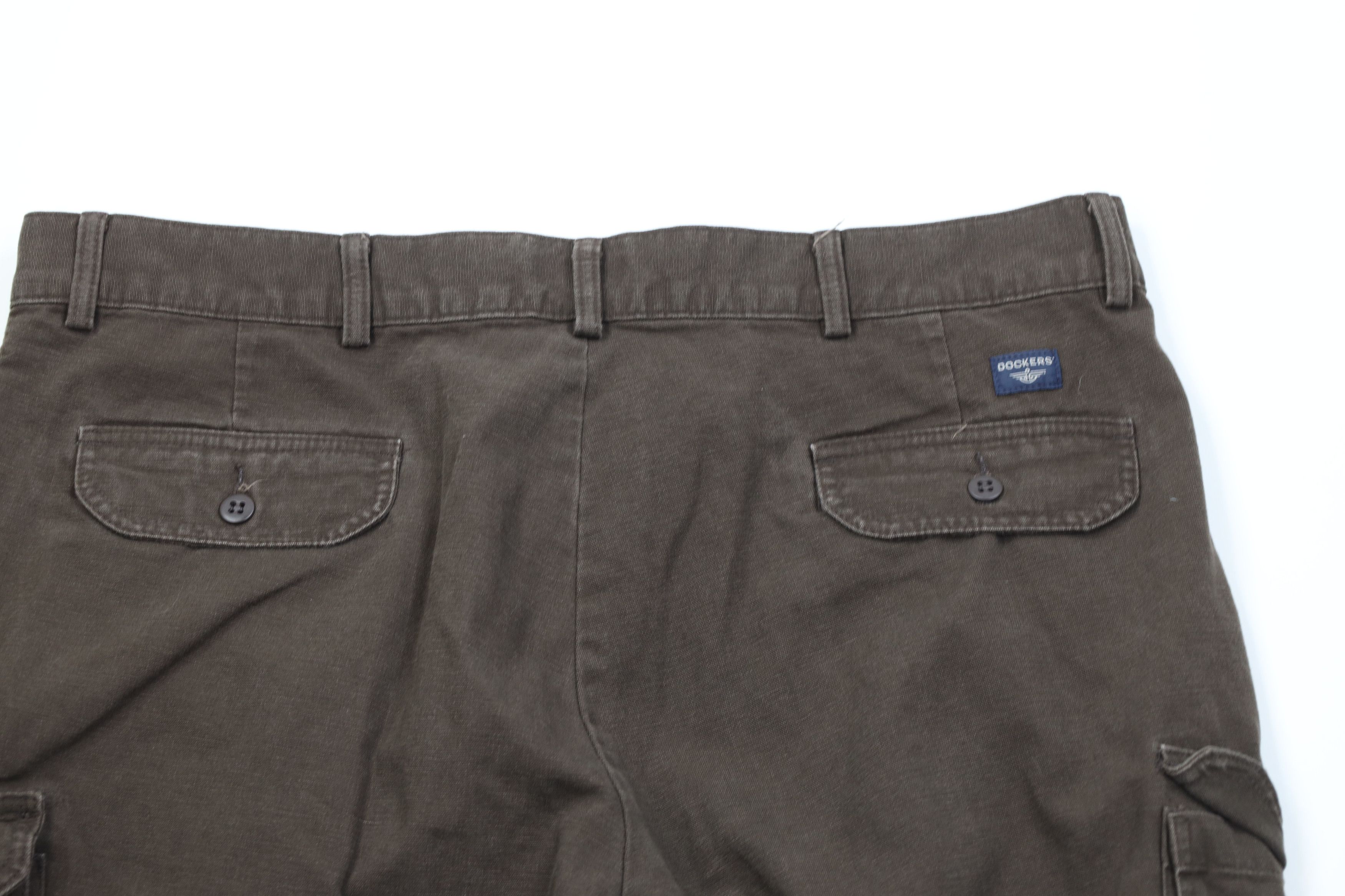 Vintage Vintage 90s Y2K Streetwear Canvas Wide Leg Cargo Pants Brown Size US 40 / EU 56 - 10 Thumbnail