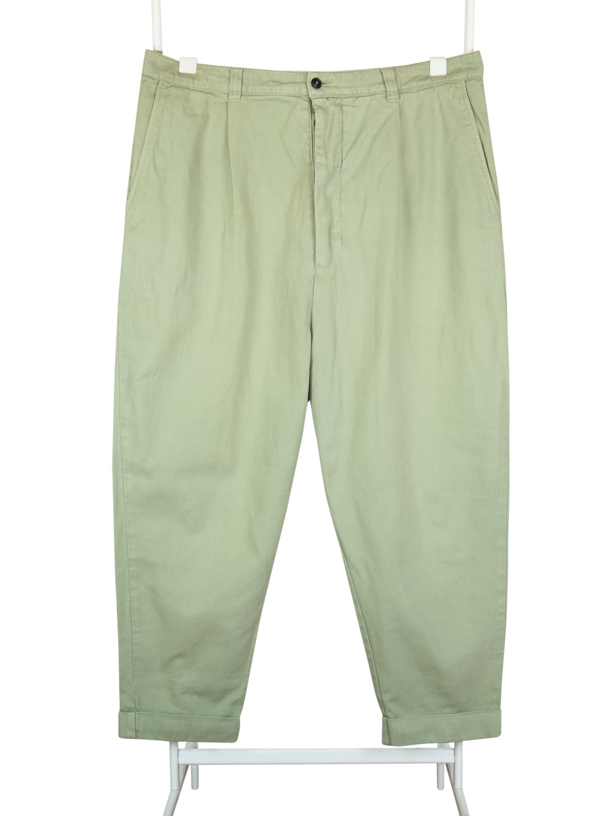 image of Ami Japanese Style Pants in Green, Men's (Size 36)