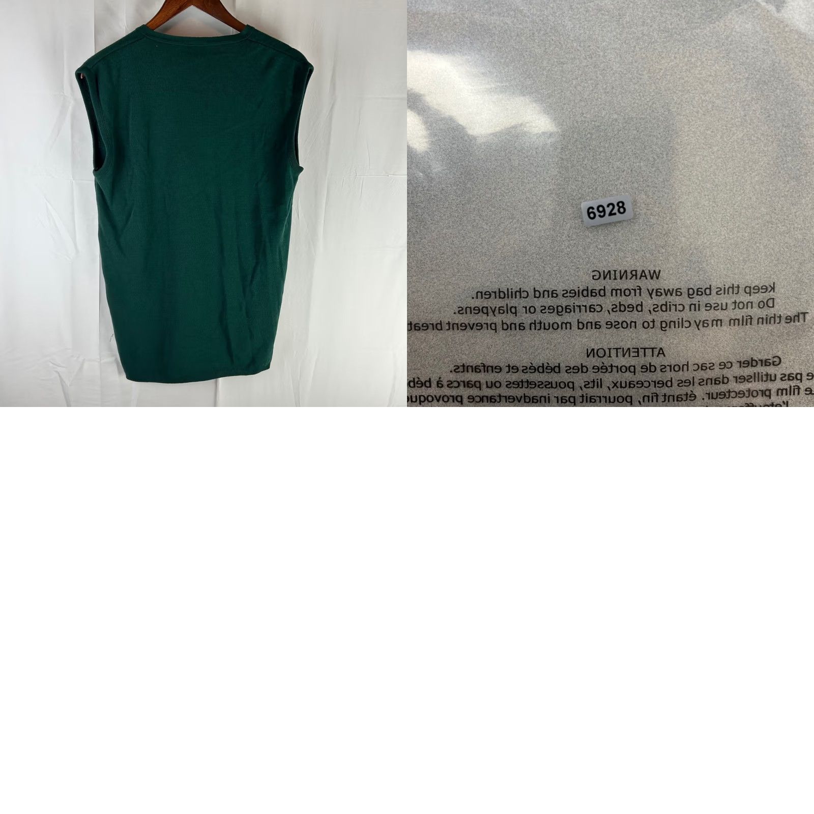 Vintage VTG Bobbie Brooks Women Green V Neck Button Front Sleeveless Sweater Vest Medium Size M / US 6-8 / IT 42-44 - 8 Thumbnail