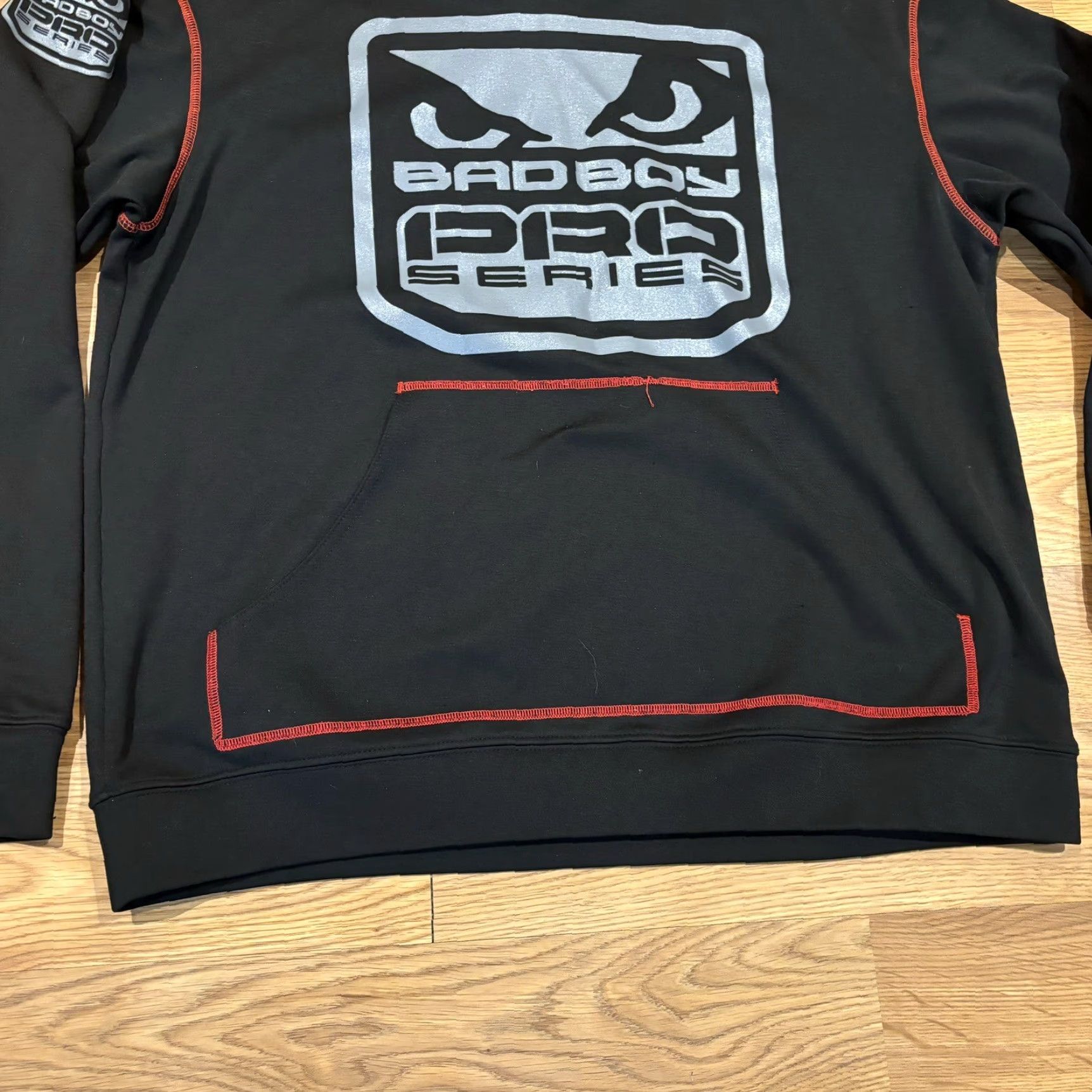 Vintage Bad Boy Pro Series Y2K Hoodie Iconic MMA Memorabilia Black Red Mens Size M Size US M / EU 48-50 / 2 - 5 Thumbnail