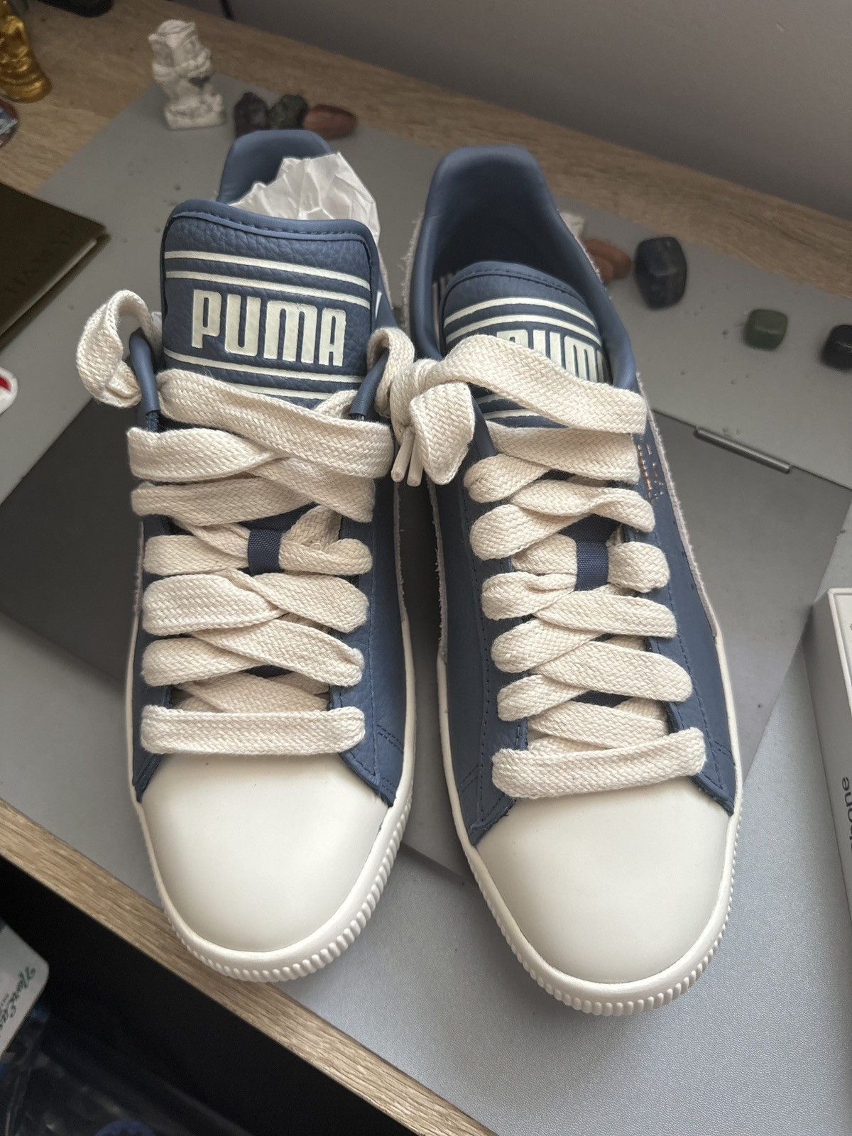 image of Puma - Rhuigi X Clyde "q3 - Inky Blue Shoes, Men's (Size 10.5)