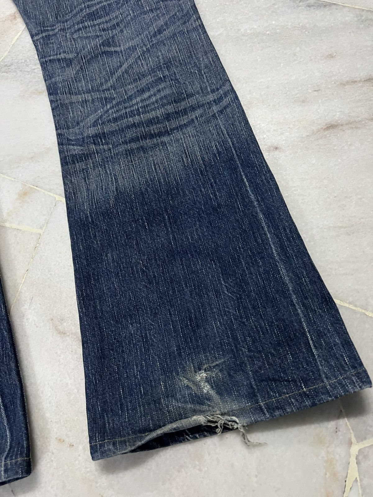 Kapital EDWIN 503 BLUE TRIP MUD WASH BOOTCUT JEANS Size US 32 / EU 48 - 14 Thumbnail