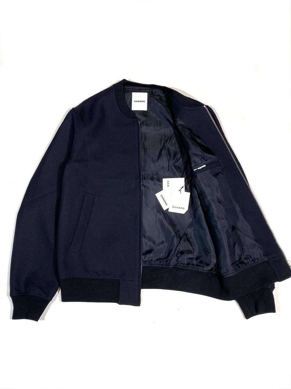 Sandro Sandro Paris Men Bomber Jacket Size US M / EU 48-50 / 2 - 1 Thumbnail