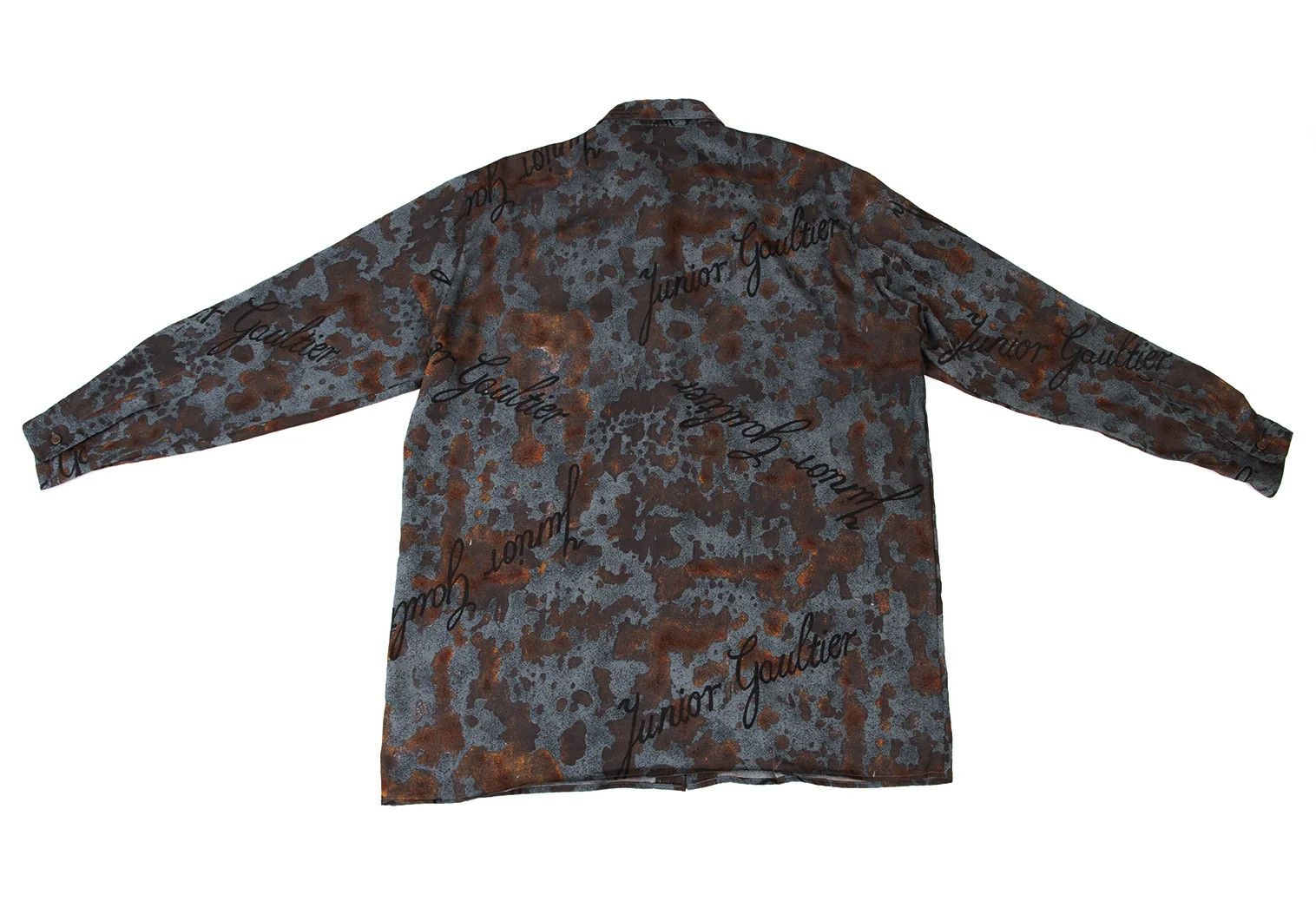 Jean Paul Gaultier Junior Printed Logo Shirt in Blue and Brown Size US M / EU 48-50 / 2 - 14 Thumbnail