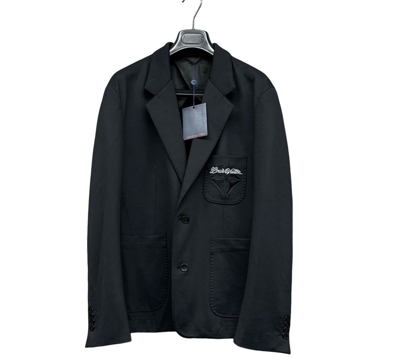Louis Vuitton Louis Vuitton Embroidered Logo Blazer Size 50 Size 40R - 1 Thumbnail