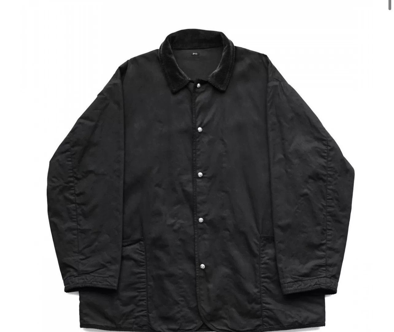 Porter Classic Lightweight Black Corduroy Jacket with Unique Buttons Size US S / EU 44-46 / 1 - 1 Thumbnail