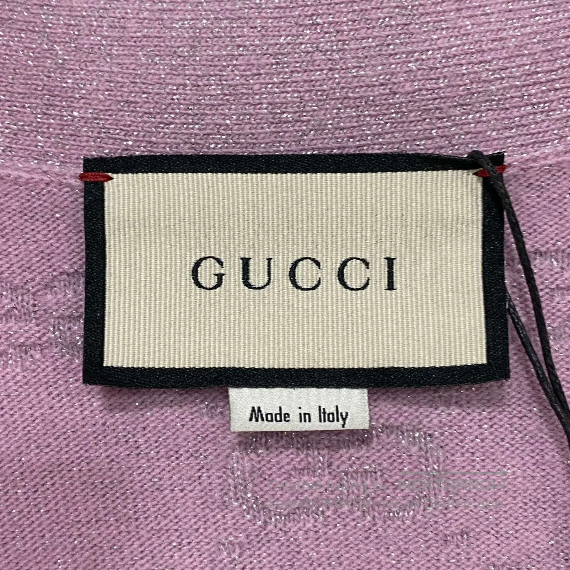 Gucci Gucci Light Purple Silver Thread Cardigan. Size S / US 4 / IT 40 - 4 Thumbnail