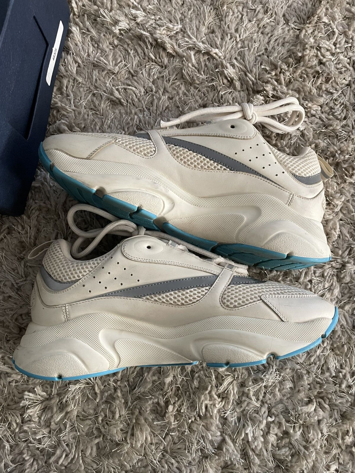 Dior Dior B22 White/Blue Size US 10 / EU 43 - 3 Thumbnail