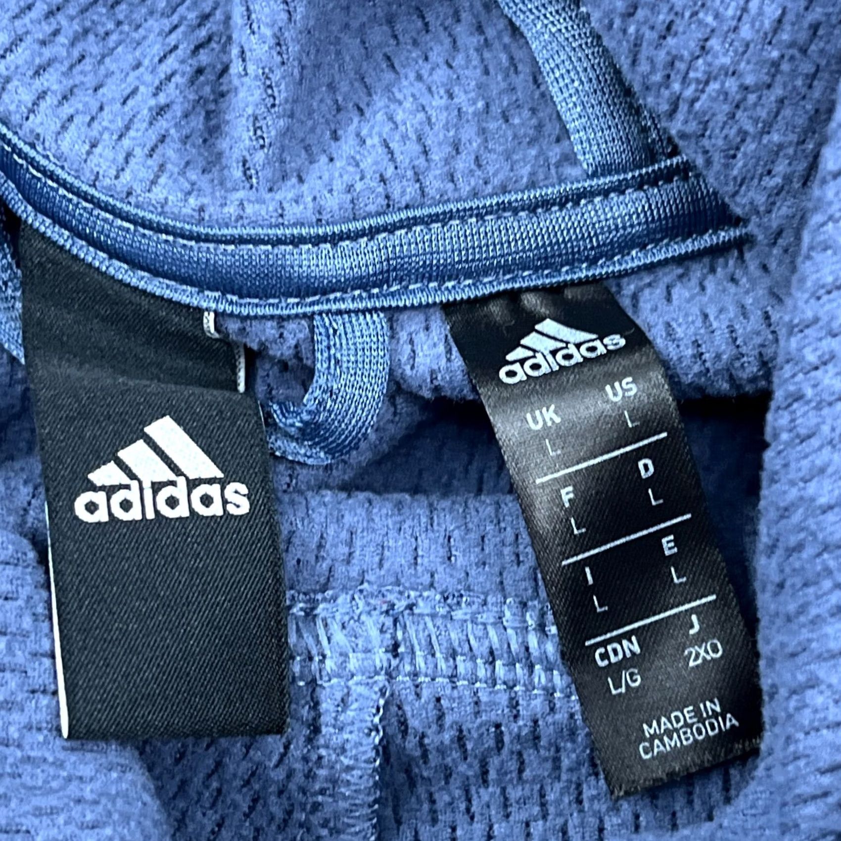 Adidas Adidas Hoodie Men Large Blue Sweatshirt Sweater Performance Active Pull Over Size US L / EU 52-54 / 3 - 5 Thumbnail