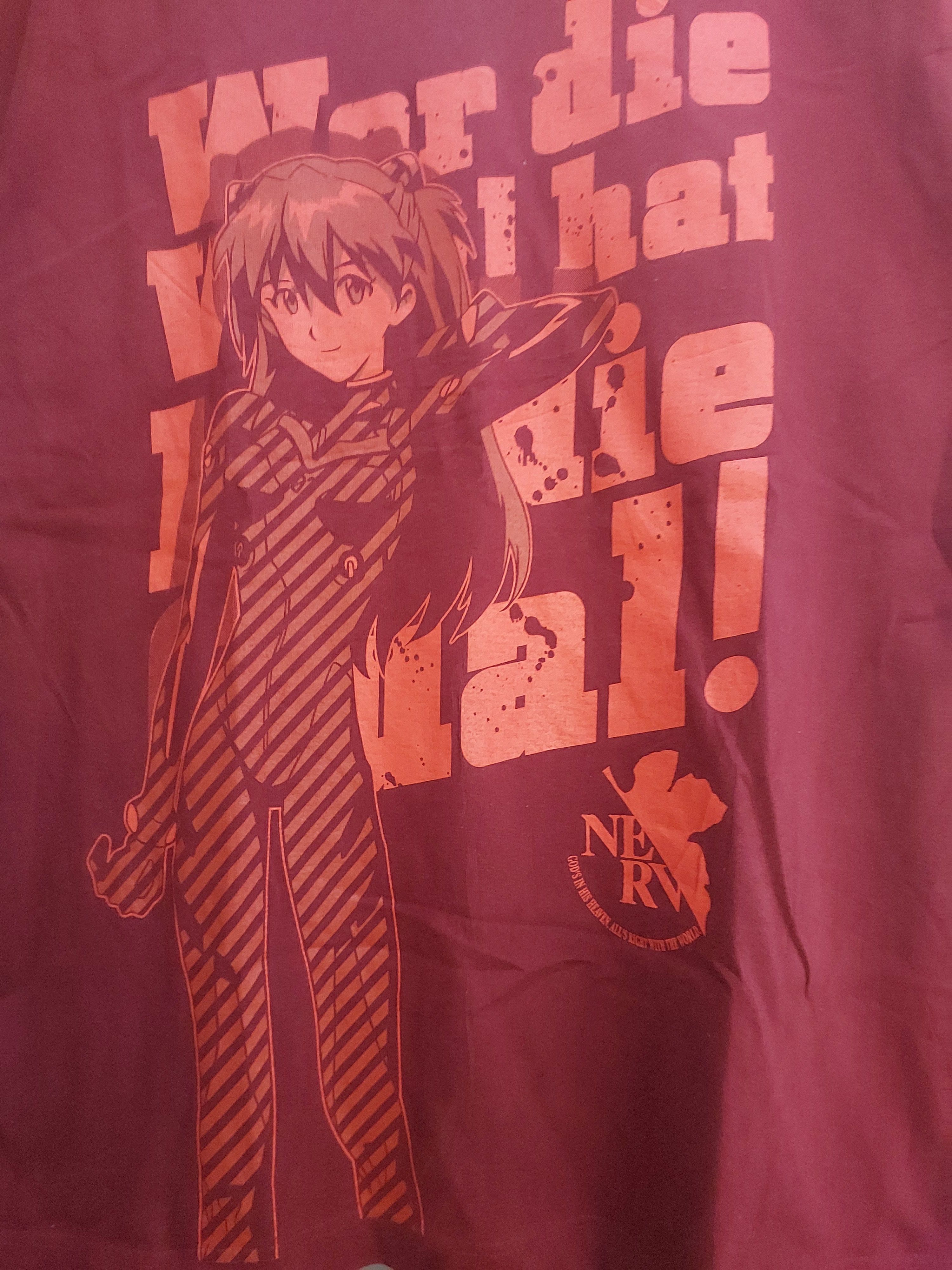 Anime EVANGELION ANIME ASUKA LANGLEY T SHIRT Size US L / EU 52-54 / 3 - 4 Thumbnail