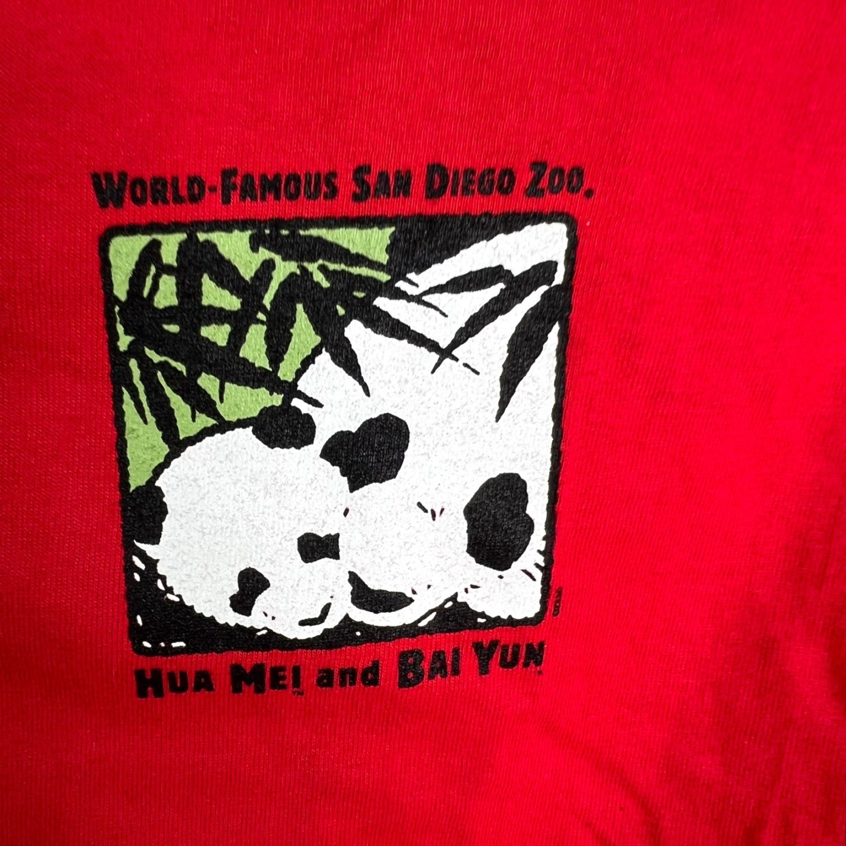 Hanes VINTAGE Hanes San Diego Zoo T-Shirt Adult XL Cotton Red Animals Nature Zoo 2000s Men Size US XL / EU 56 / 4 - 3 Thumbnail