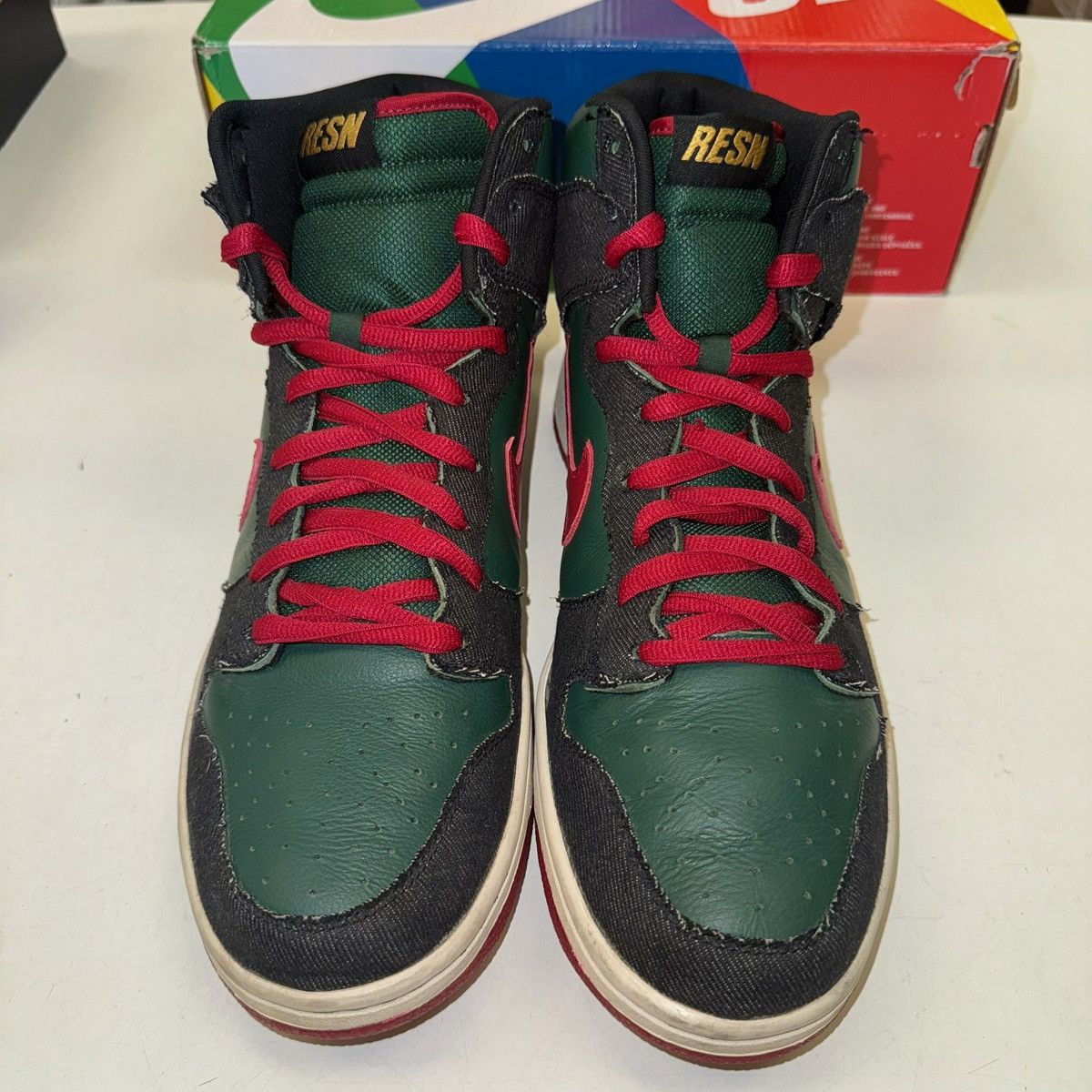 Nike Size 13 - Nike Dunk Premium SB High RESN - 313171-362 Size US 13 / EU 46 - 4 Thumbnail