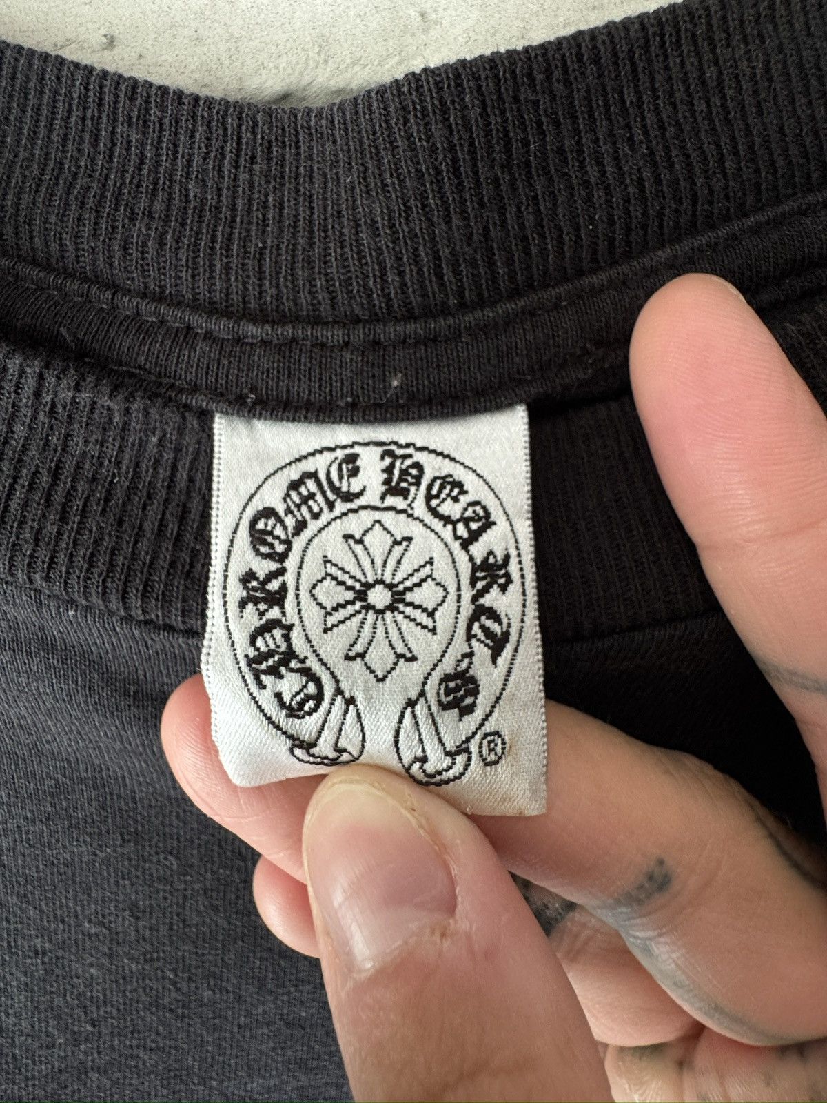 Chrome Hearts Chrome Hearts Scroll Logo Longsleeve Size US S / EU 44-46 / 1 - 5 Thumbnail