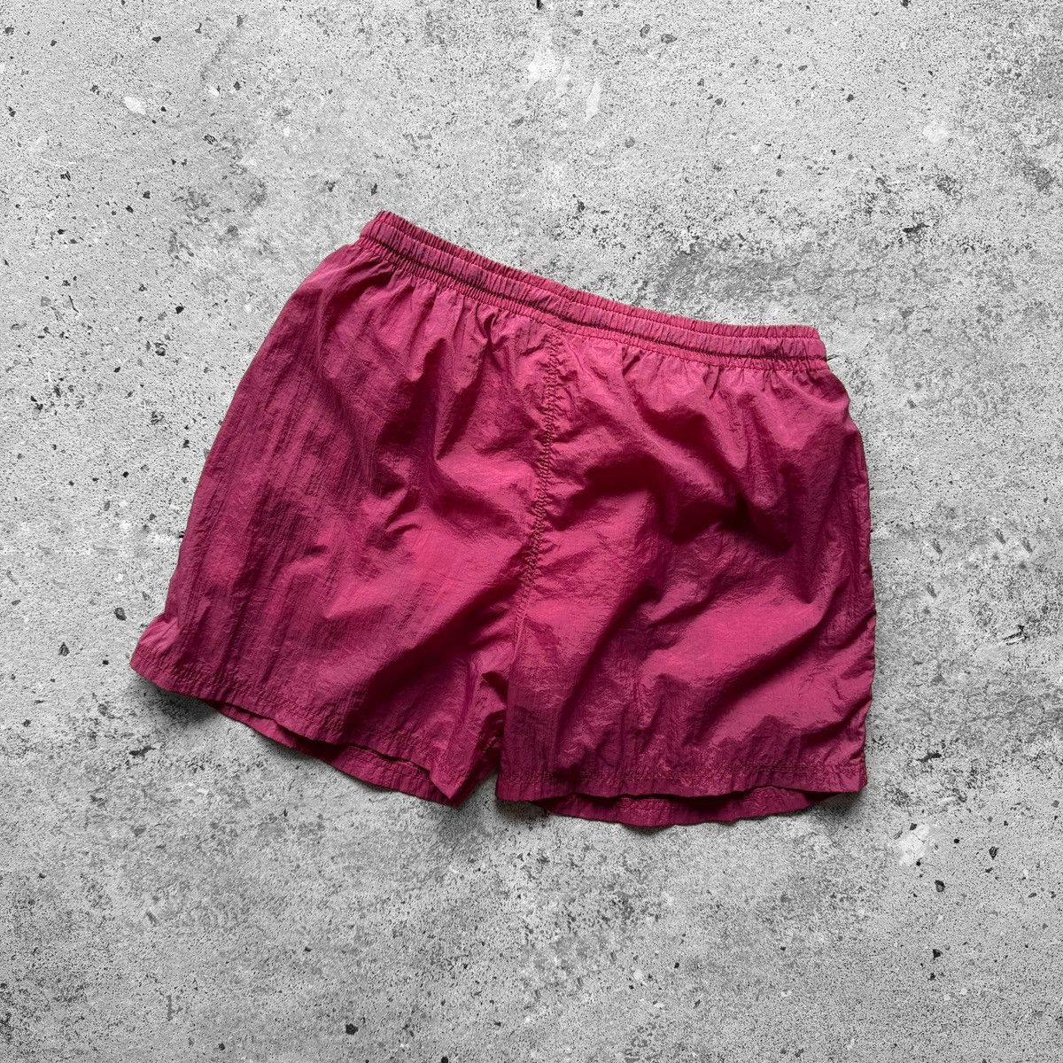 Nike Nike Mens Vintage 80s Pink Crinkle Nylon Sport Shorts Size US 33 - 2 Thumbnail