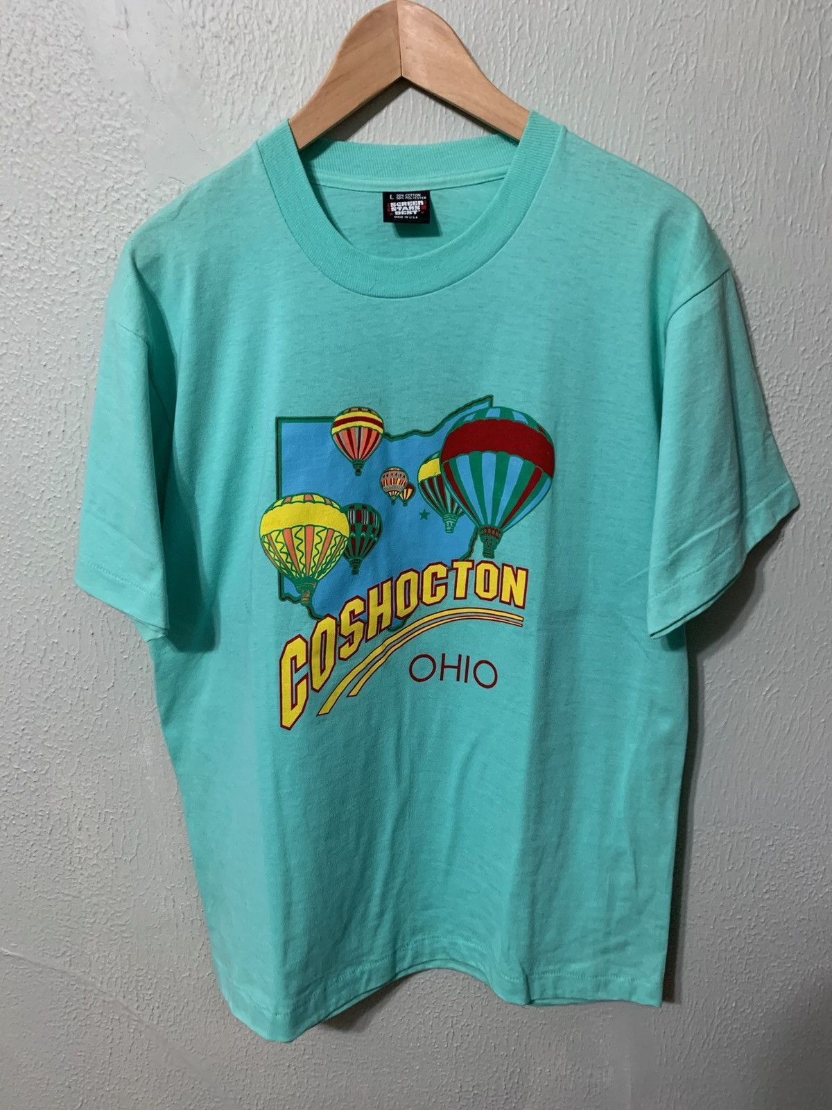 Vintage Vintage Coschocton Air Balloon T-Shirt Size US L / EU 52-54 / 3 - 1 Thumbnail