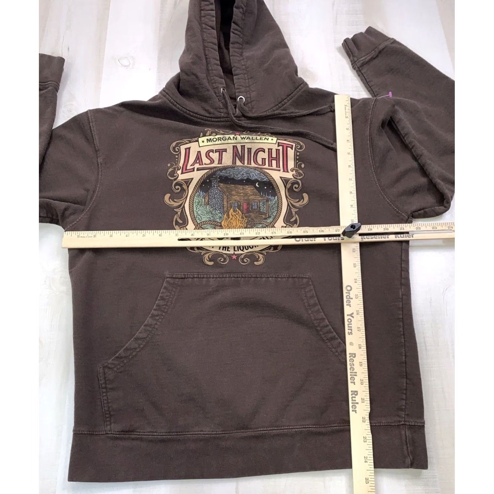Vintage Morgan Wallen Hoodie Brown Graphic Pullover Medium Womens Casual Activewear Shirt Size M / US 6-8 / IT 42-44 - 5 Thumbnail