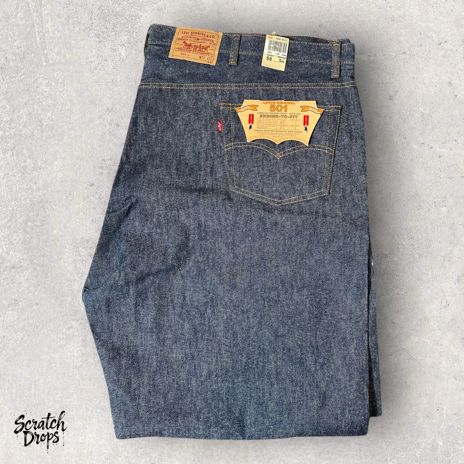 Levi's Vintage Levi’s 501xx Shrink-to-Fit Jeans USA W58 L34 NWT Size US 42 / EU 58 - 6 Thumbnail