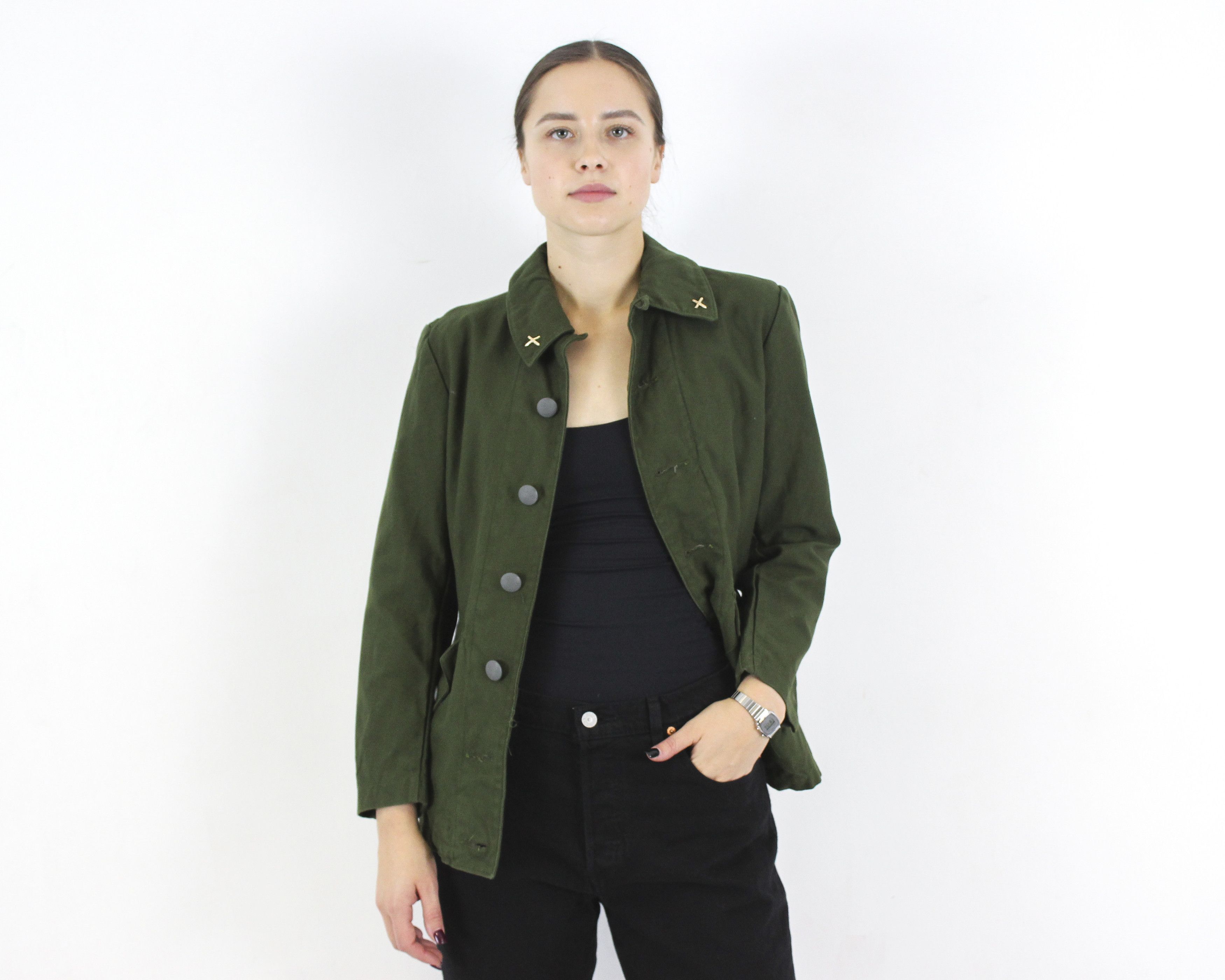 Japanese Brand × Vintage Swedish 1974 M Army Norsel Field Jacket Cargo Canvas Jeep Size M / US 6-8 / IT 42-44 - 2 Thumbnail