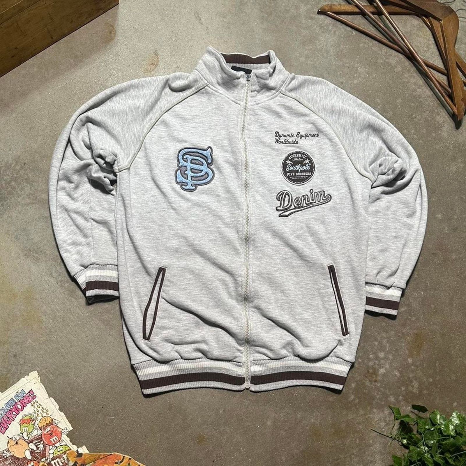 Southpole Vintage Y2K Southpole Patched Full Zip Up Jacket Sweatshirt Size US M / EU 48-50 / 2 - 1 Thumbnail