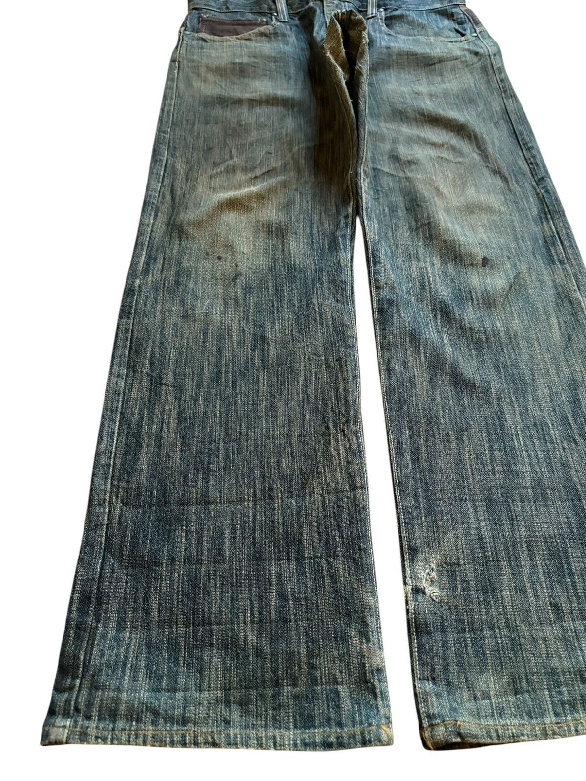 Japanese Brand Vintage Japanese Brand Rusty Mud Wash Loose Baggy Jeans Size US 34 / EU 50 - 6 Thumbnail