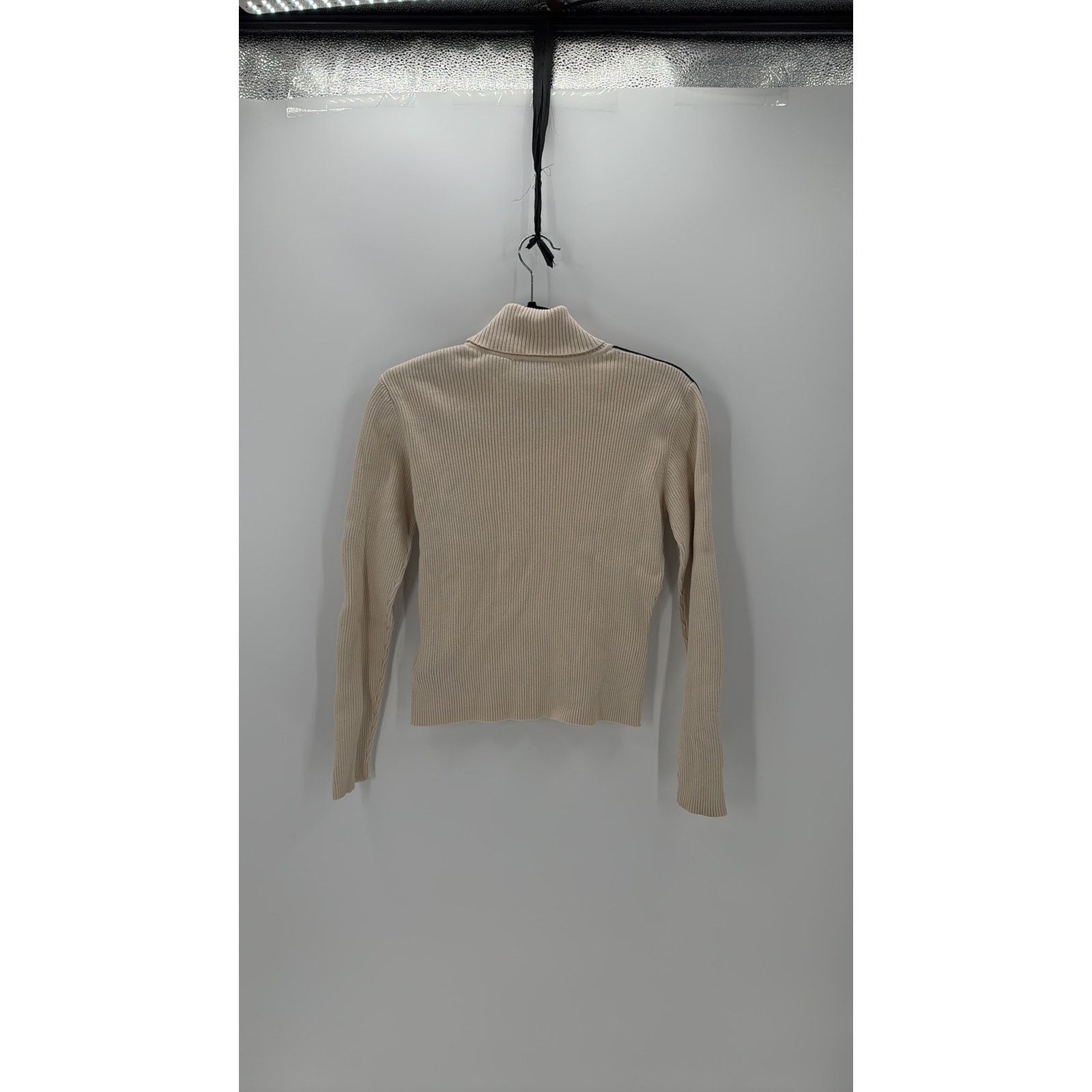 Harley Davidson Harley Davidson Turtleneck Sweater Ivory Striped Arms Y2K Size M / US 6-8 / IT 42-44 - 7 Thumbnail