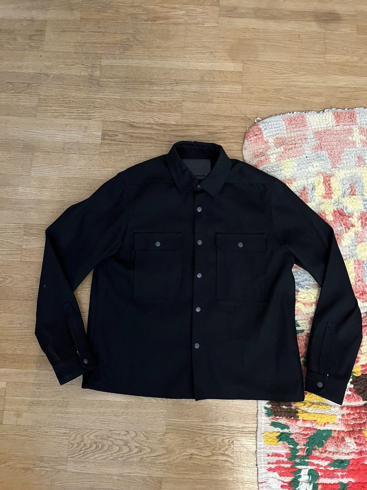 Rick Owens Drkshdw Rick owens made in japan cropped Outershirt selvedge Size US XL / EU 56 / 4 - 3 Thumbnail