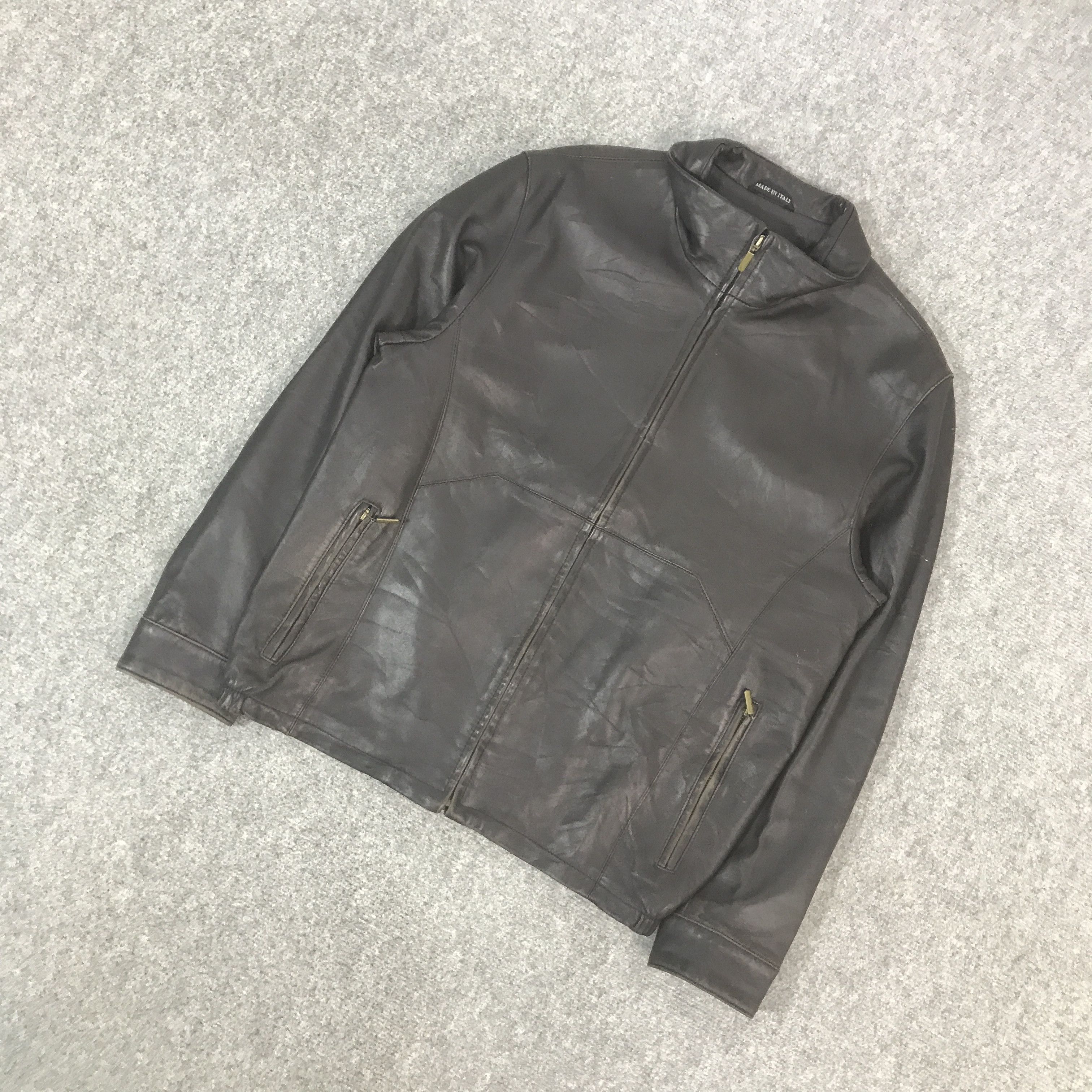 Leather VINATGE PIEROTUCCI LEATHER ZIPPER JACKET Size US L / EU 52-54 / 3 - 5 Thumbnail