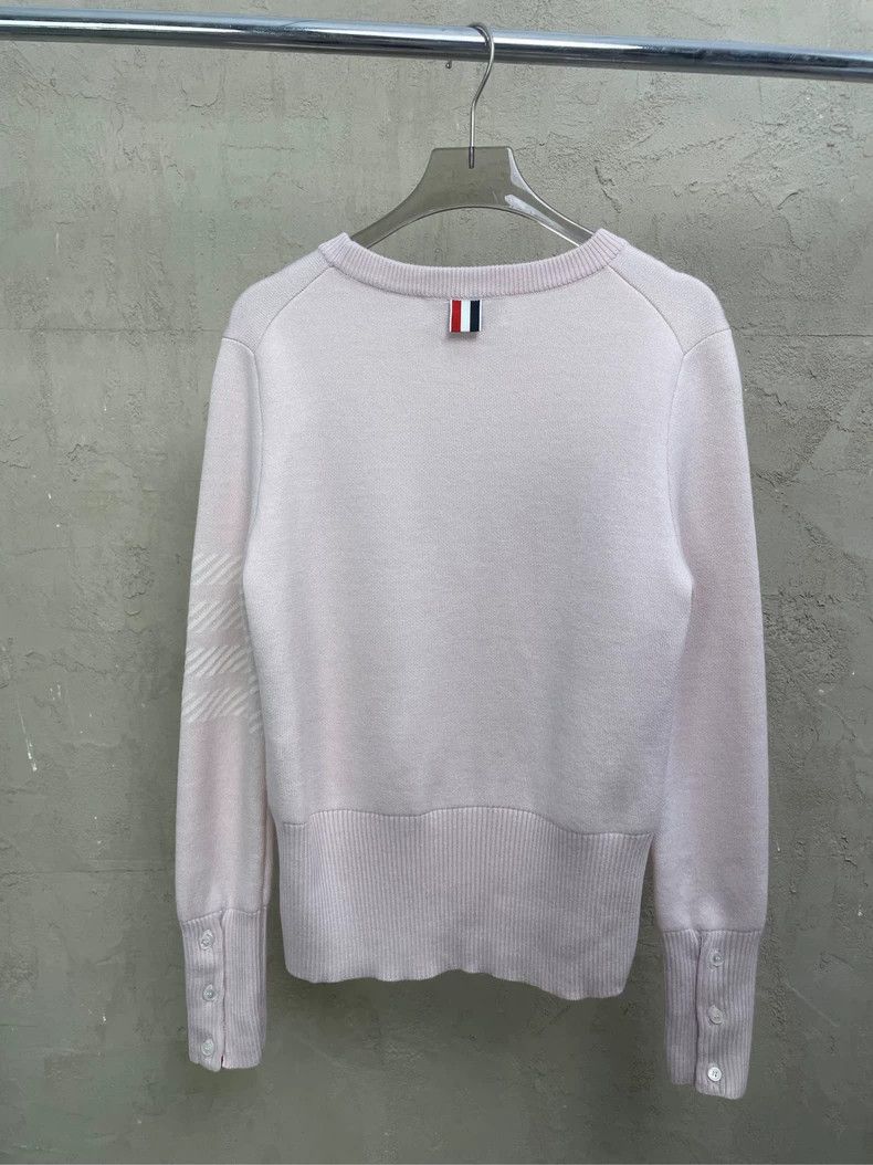 Thom Browne Thom Browne Sakura pink dolphin round neck sweater Size XS / US 0-2 / IT 36-38 - 2 Thumbnail