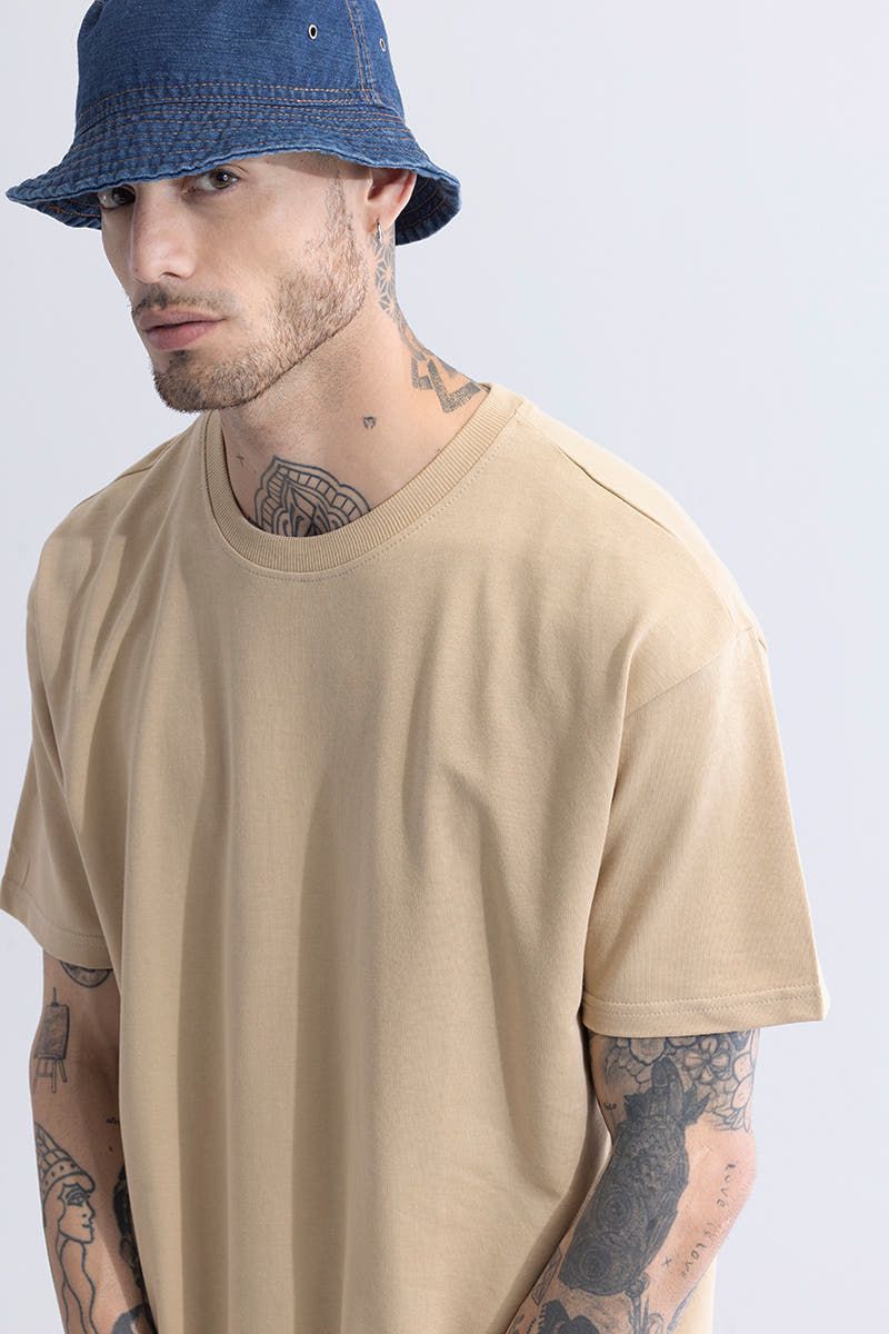 Designer Beige Oversized T-Shirts Size US S / EU 44-46 / 1 - 5 Thumbnail