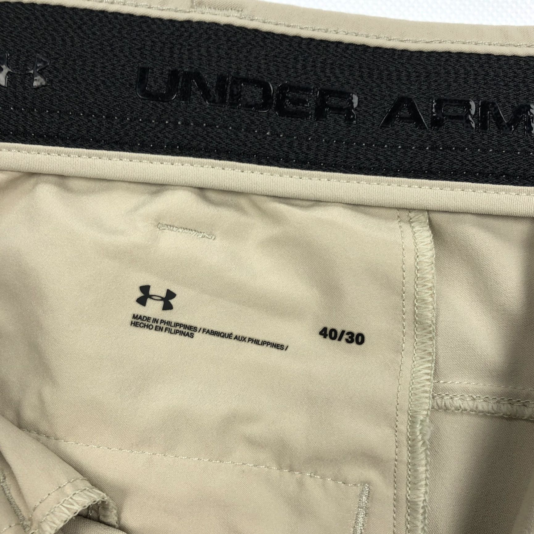 Under Armour Under Armour Men's Performance Golf Pants Khaki Tan 40x30 Regular Straight Leg Pants Mens Golf Pants Slant Pocket Logo Breathable Moisture Wicking Size US 40 / EU 56 - 7 Thumbnail