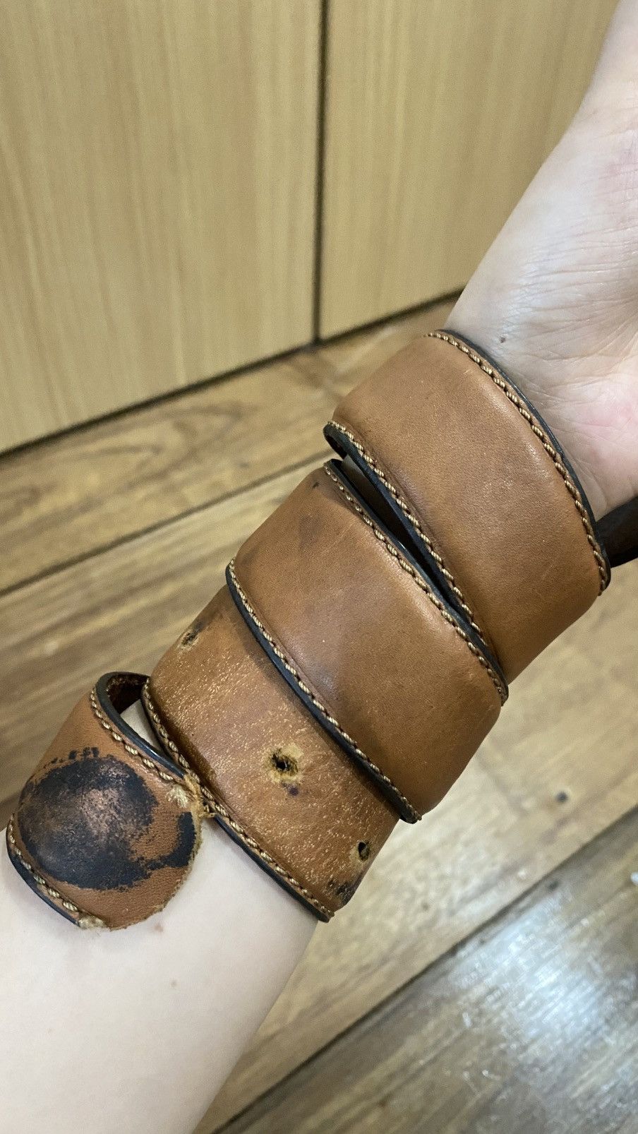 Tommy Hilfiger Y2K vintage belt leather tommy hilfiger Size 32 - 2 Thumbnail