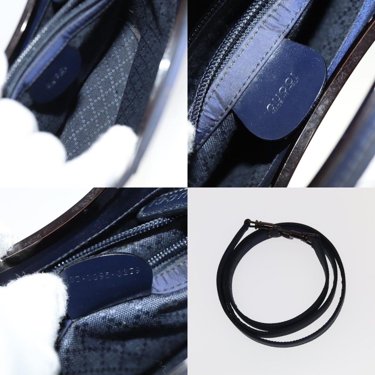 Gucci GUCCI Hand Bag Nylon Blue Size ONE SIZE - 12 Thumbnail