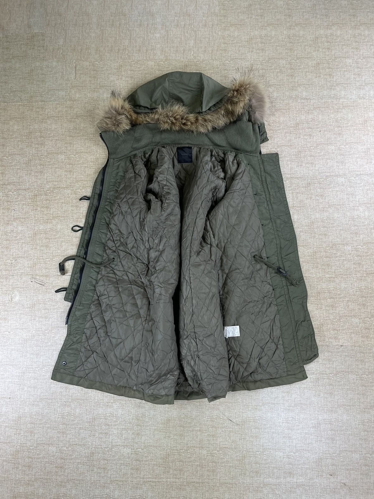 MOUSSY MOSSY Japan Multipocket Fur Hoodie Parka Jacket Size US S / EU 44-46 / 1 - 5 Thumbnail
