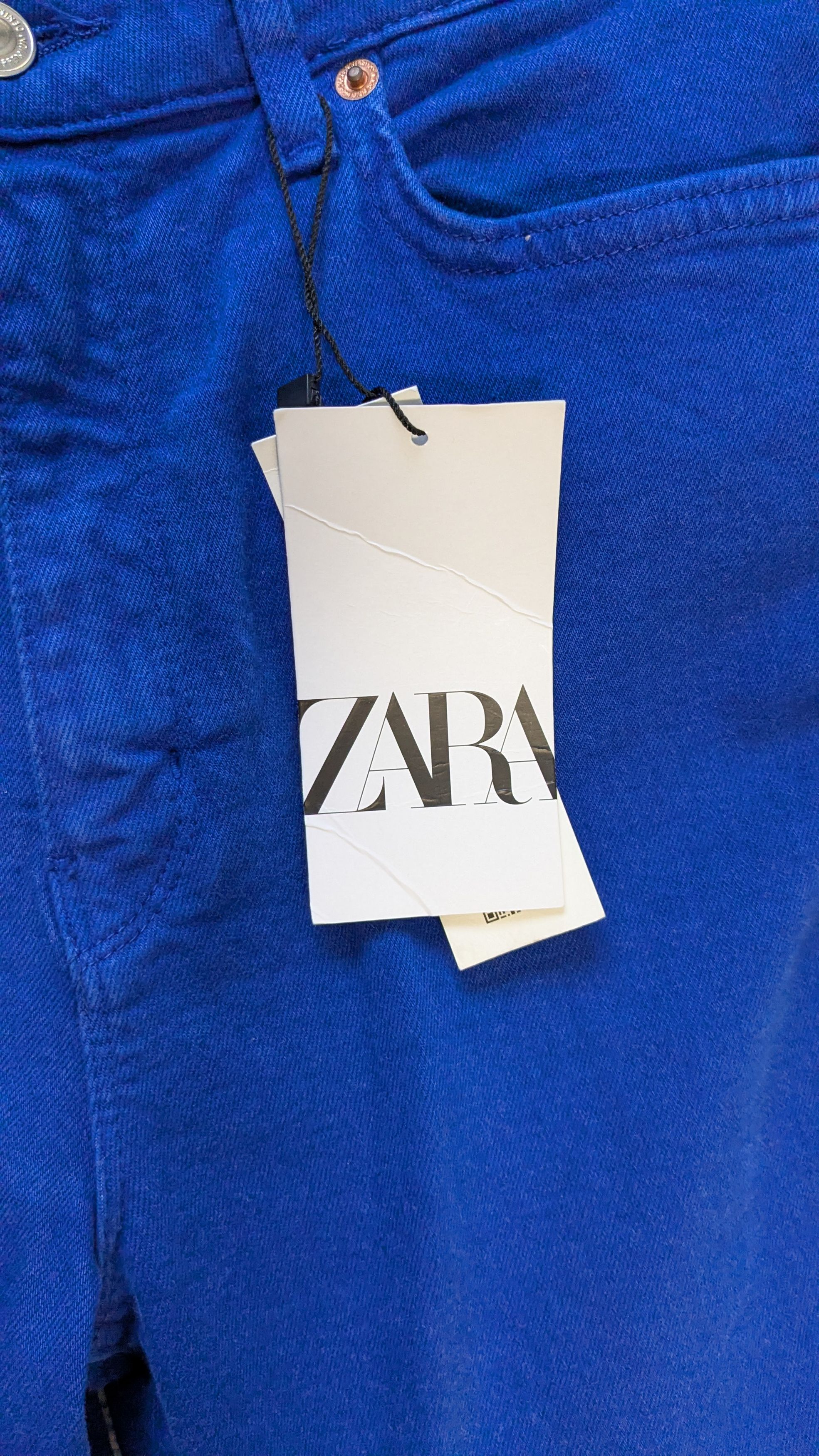 Zara Zara High Rise Skinny Flare Boot Cut jeans in Juno Blue Size 26" / US 2 / IT 38 - 6 Thumbnail