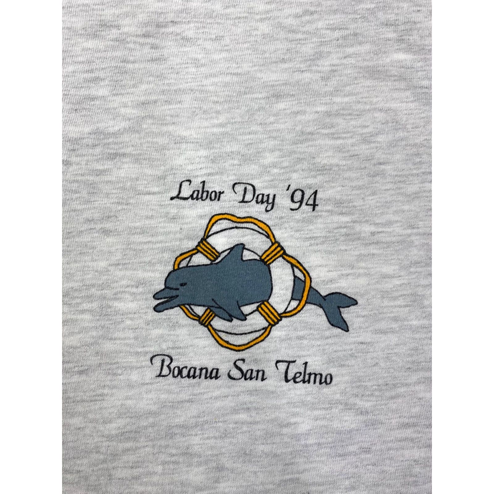 Hanes VTG Hanes Labor Day 94 Bocana San Telmo Gray T Shirt M USA Unisex Short Sleeve Regular Size Hanes Shirt Mens Womens Boys Girls Size US M / EU 48-50 / 2 - 2 Thumbnail