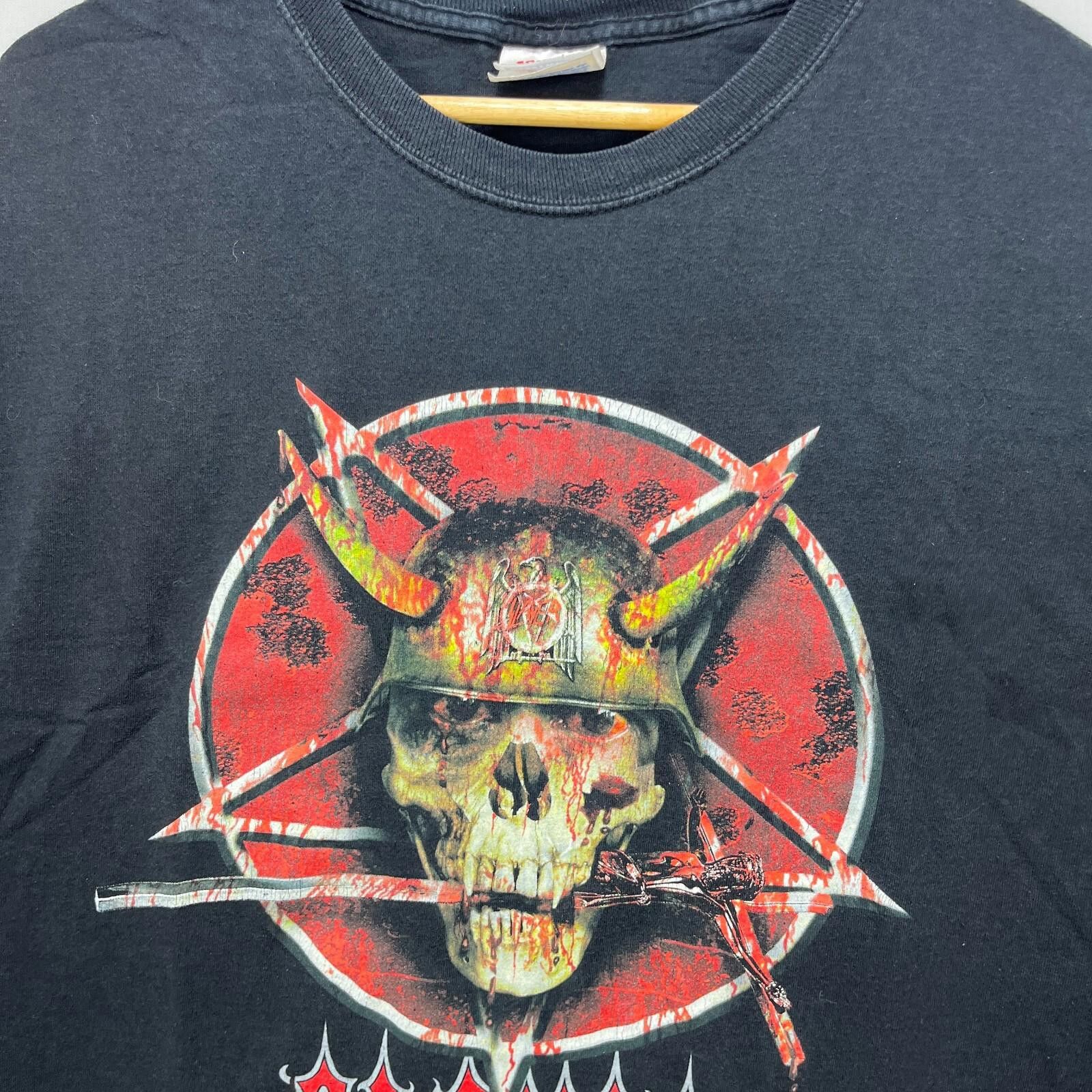 Vintage Vintage Slayer Skull Band T-Shirt Size XXL Size US XXL / EU 58 / 5 - 3 Thumbnail
